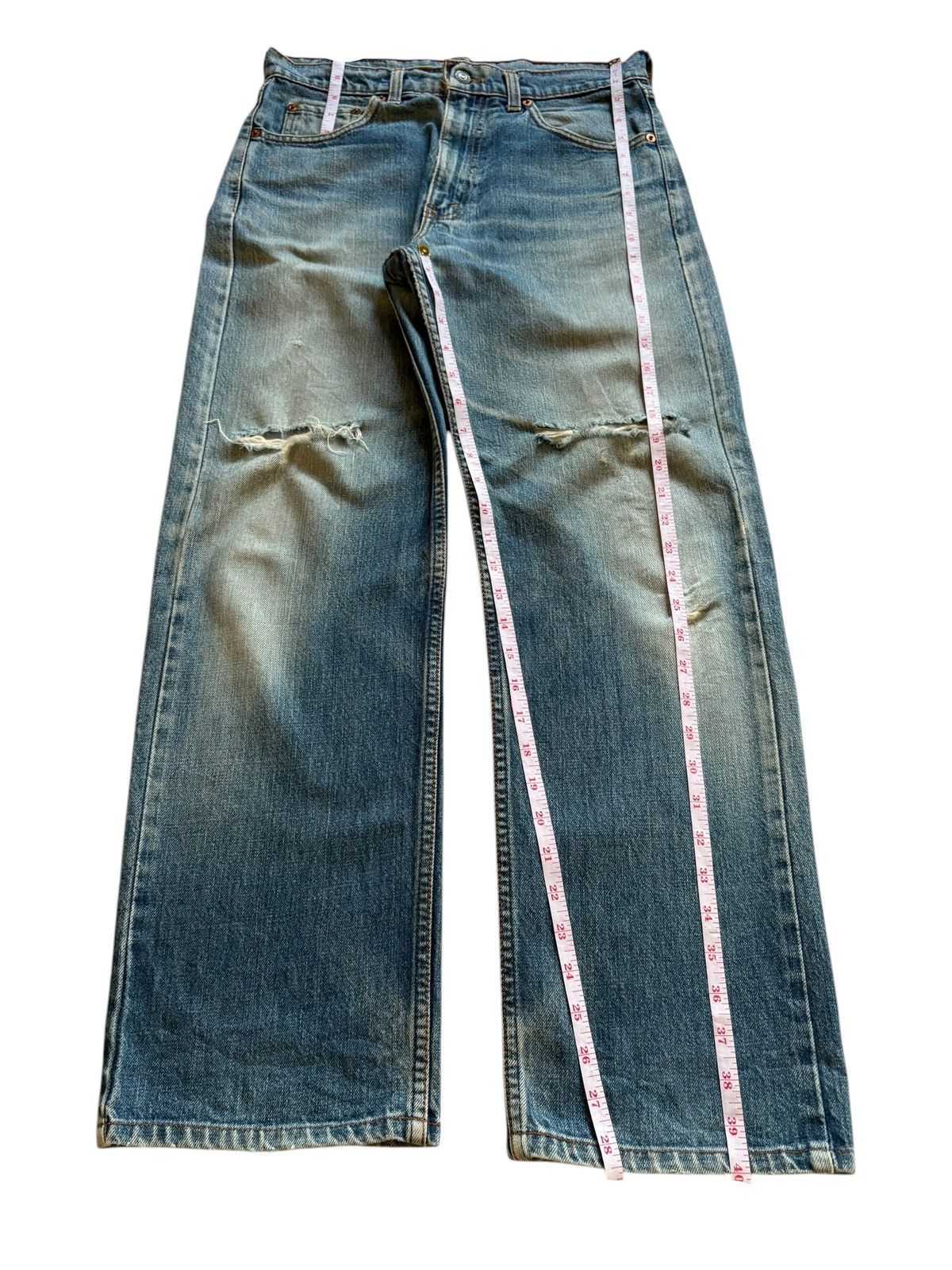 Levi's Vintage 90s Levis 509 Mud Wash Distressed Loose Jeans Size US 30 / EU 46 - 14 Thumbnail