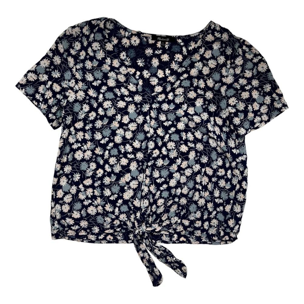 Madewell Madewell l Novel Tie-Front Top in French Floral XS Size XS / US 0-2 / IT 36-38 - 4 Thumbnail