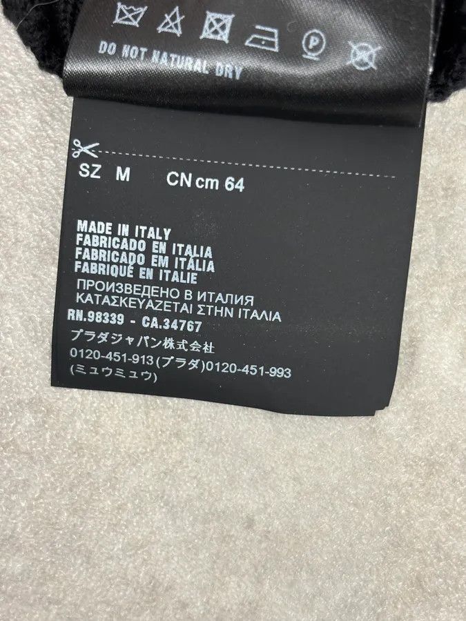 Prada AW2018 Prada Black Signature Gloves Size ONE SIZE - 8 Thumbnail