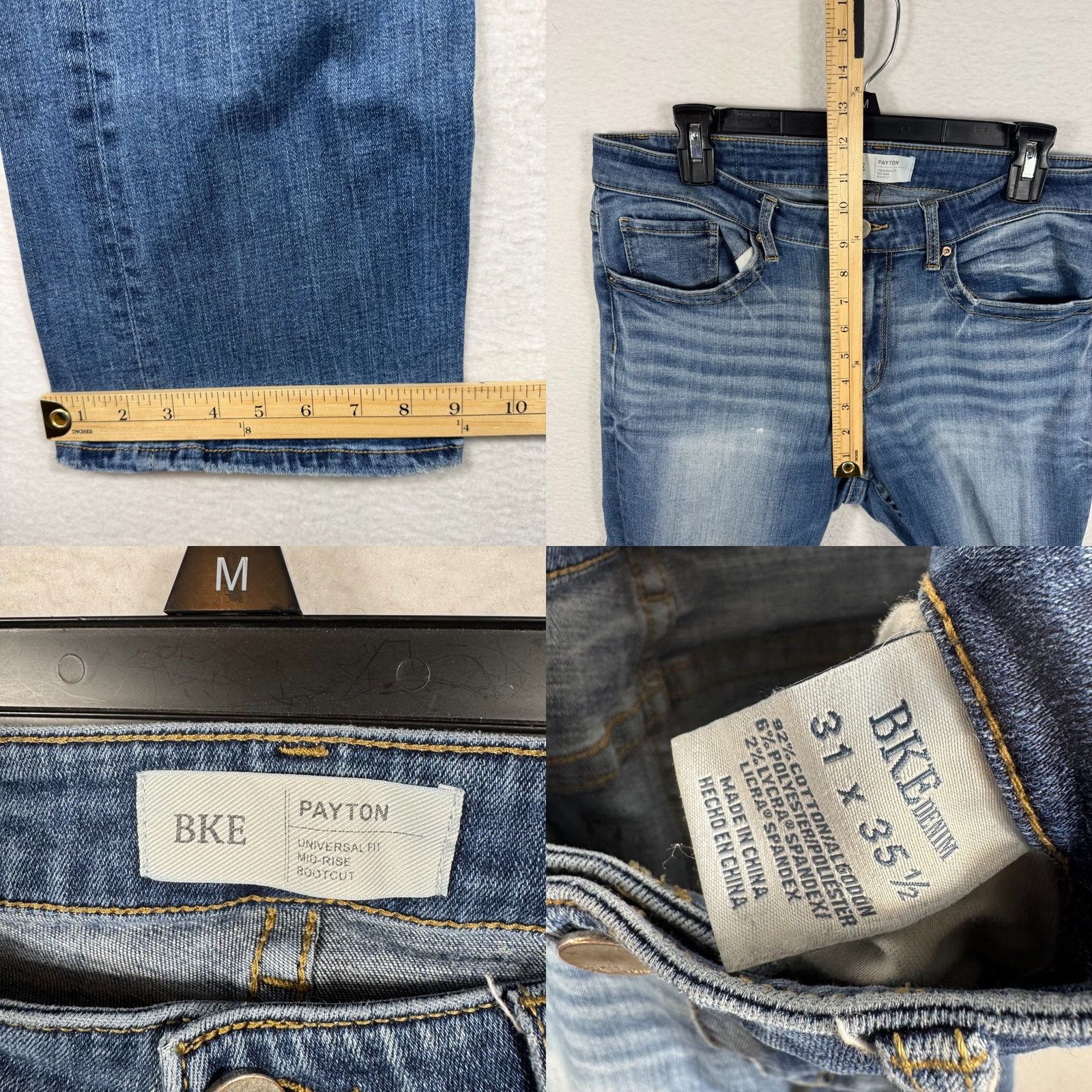 Vintage VINTAGE Buckle BKE Payton Jeans Bootcut Denim 31x35.5 Womens Grunge Mid Rise 5-Pocket Blue Mens Girls? Size 24" / US 00 / IT 34 - 8 Thumbnail