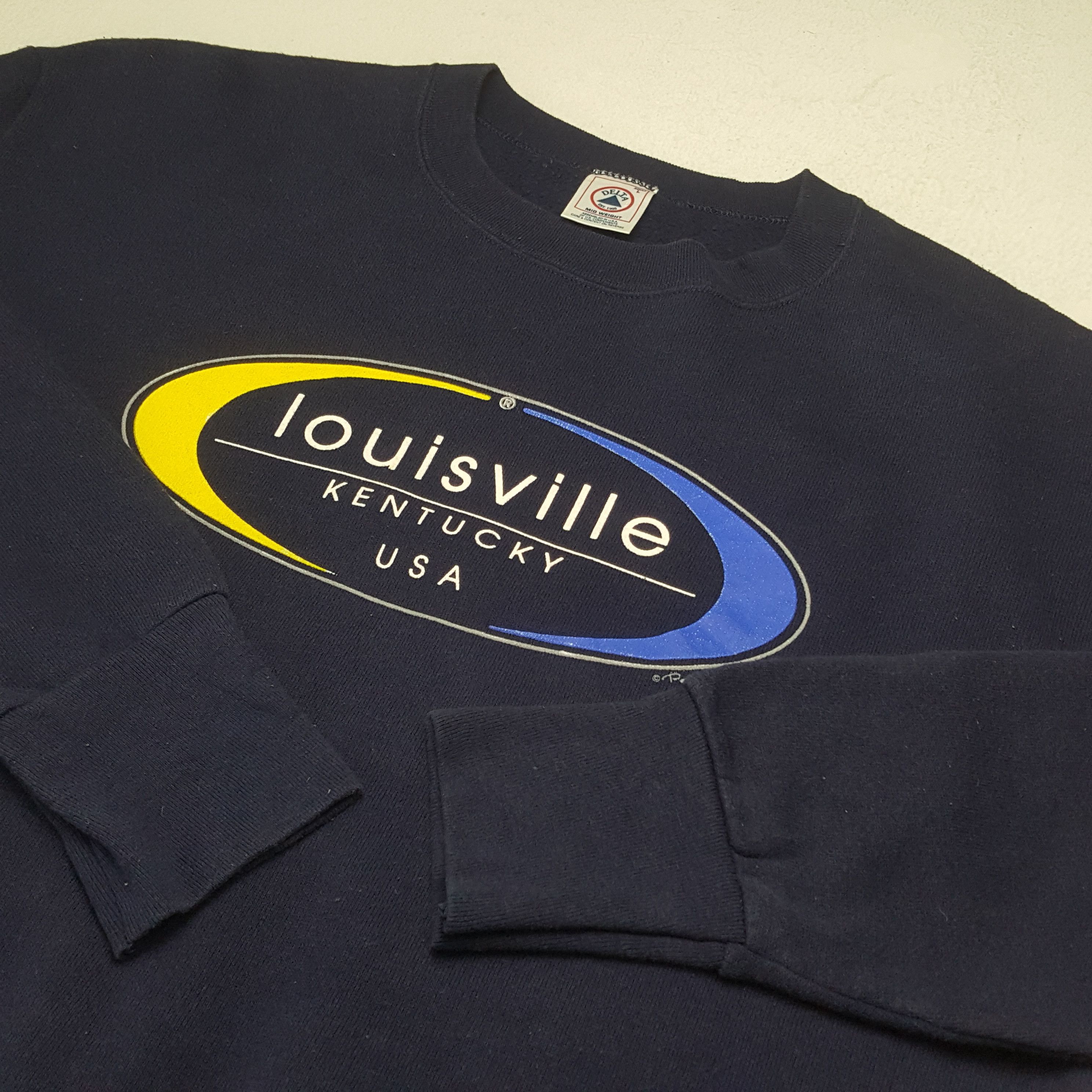 Vintage LOUISVILLE Kentucky USA Vintage Sweatshirt C286N5 Size US L / EU 52-54 / 3 - 4 Thumbnail