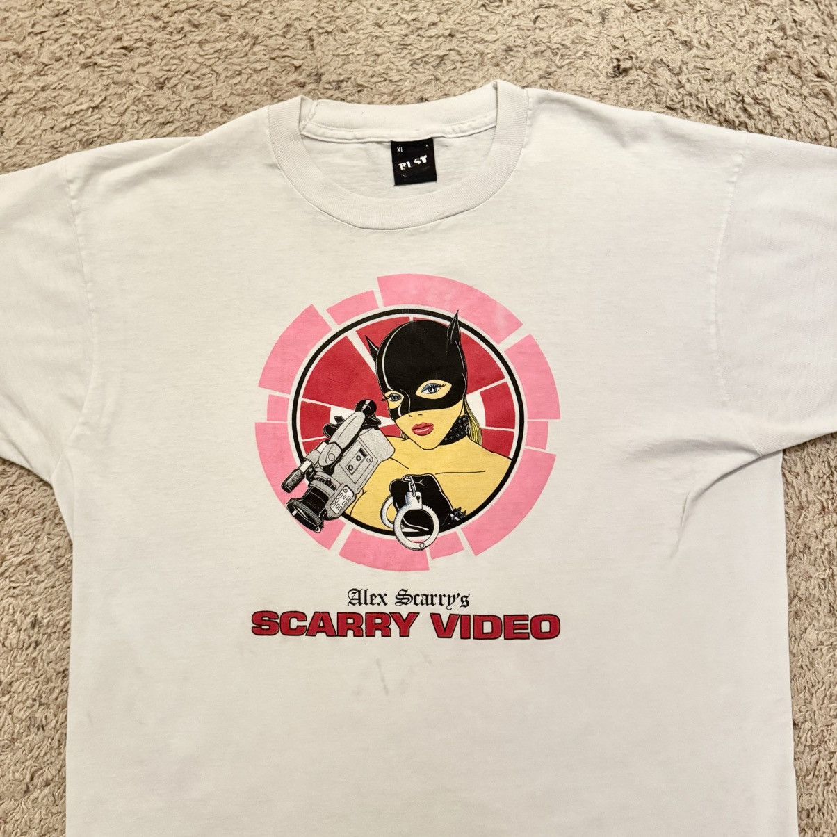 Vintage Vintage 80s Scarry Video BDSM Graphic Tee XL Size US XL / EU 56 / 4 - 5 Thumbnail
