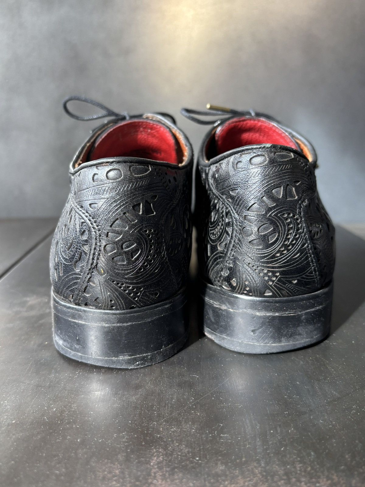 Duckie Brown × Florsheim Florsheim by Duckie Brown Tooled Leather Dress Shoes Oxfords Size US 9.5 / EU 42-43 - 8 Thumbnail