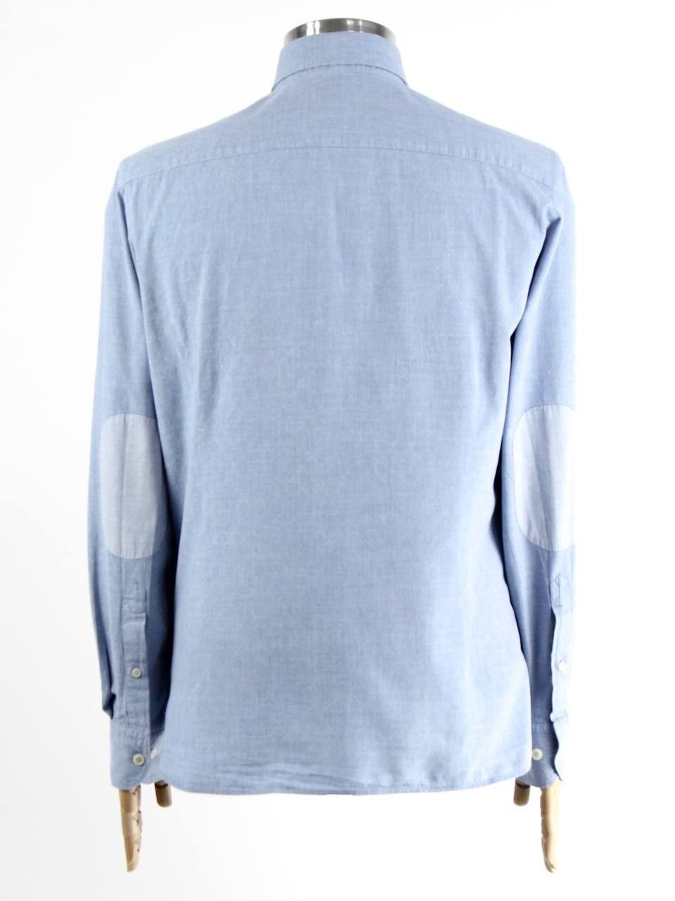 Hackett HACKETT LONDON Slim cotton shirt with elbow inserts Size US L / EU 52-54 / 3 - 3 Thumbnail