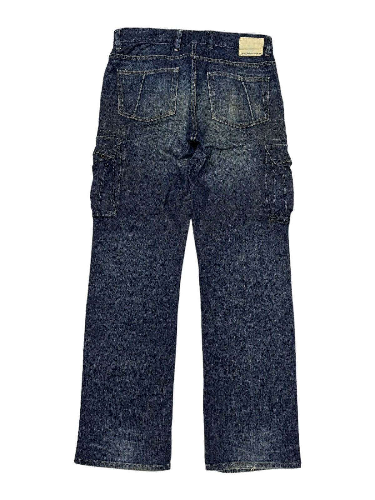 Gap × Japanese Brand 🔥VINTAGE GAP MULTI POCKET CARGO DENIM JEANS Size US 34 / EU 50 - 2 Thumbnail