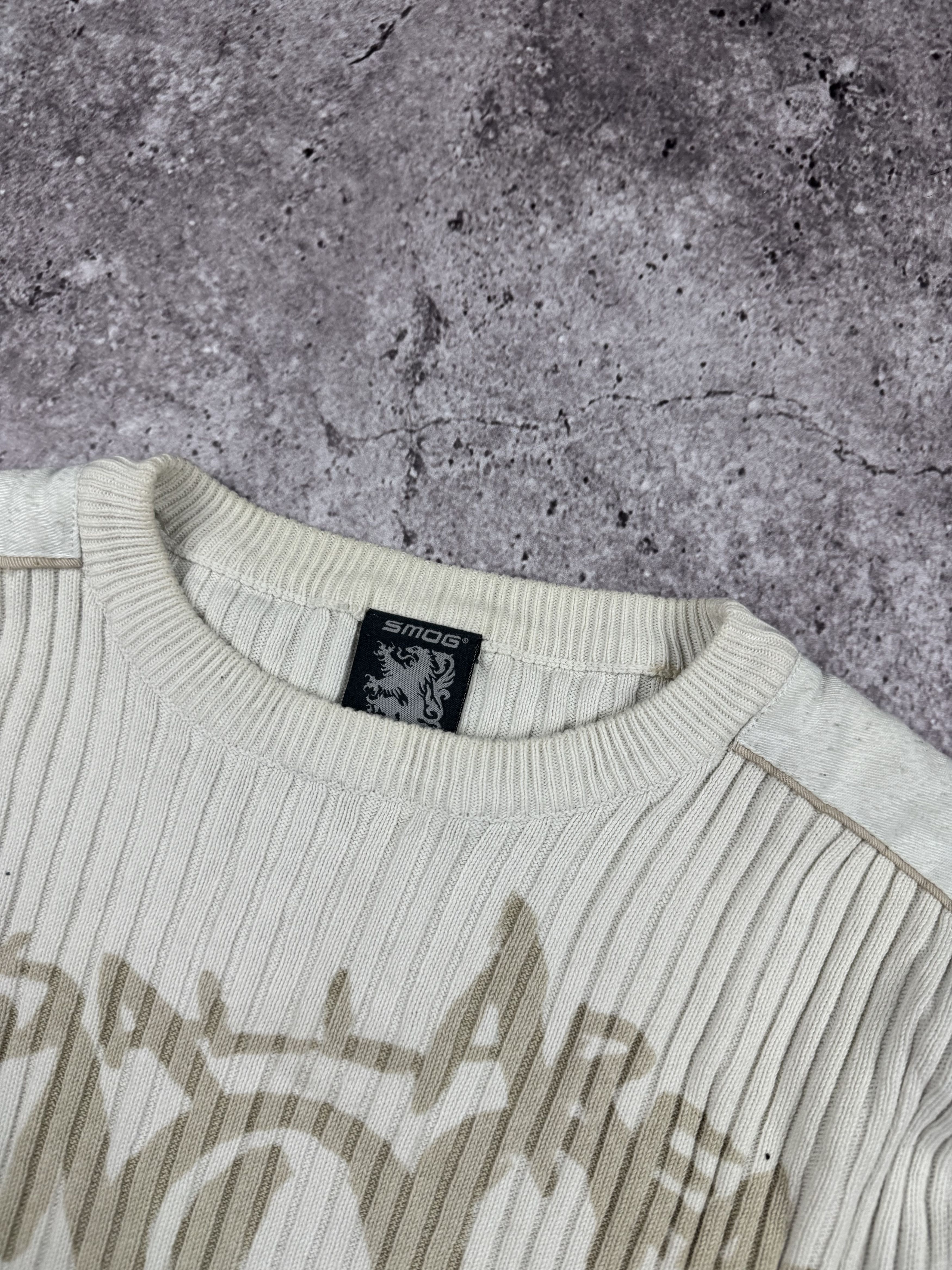 Vintage Vintage Y2K Archival Avant Garde Style Painted Knit Sweater Size US L / EU 52-54 / 3 - 5 Thumbnail