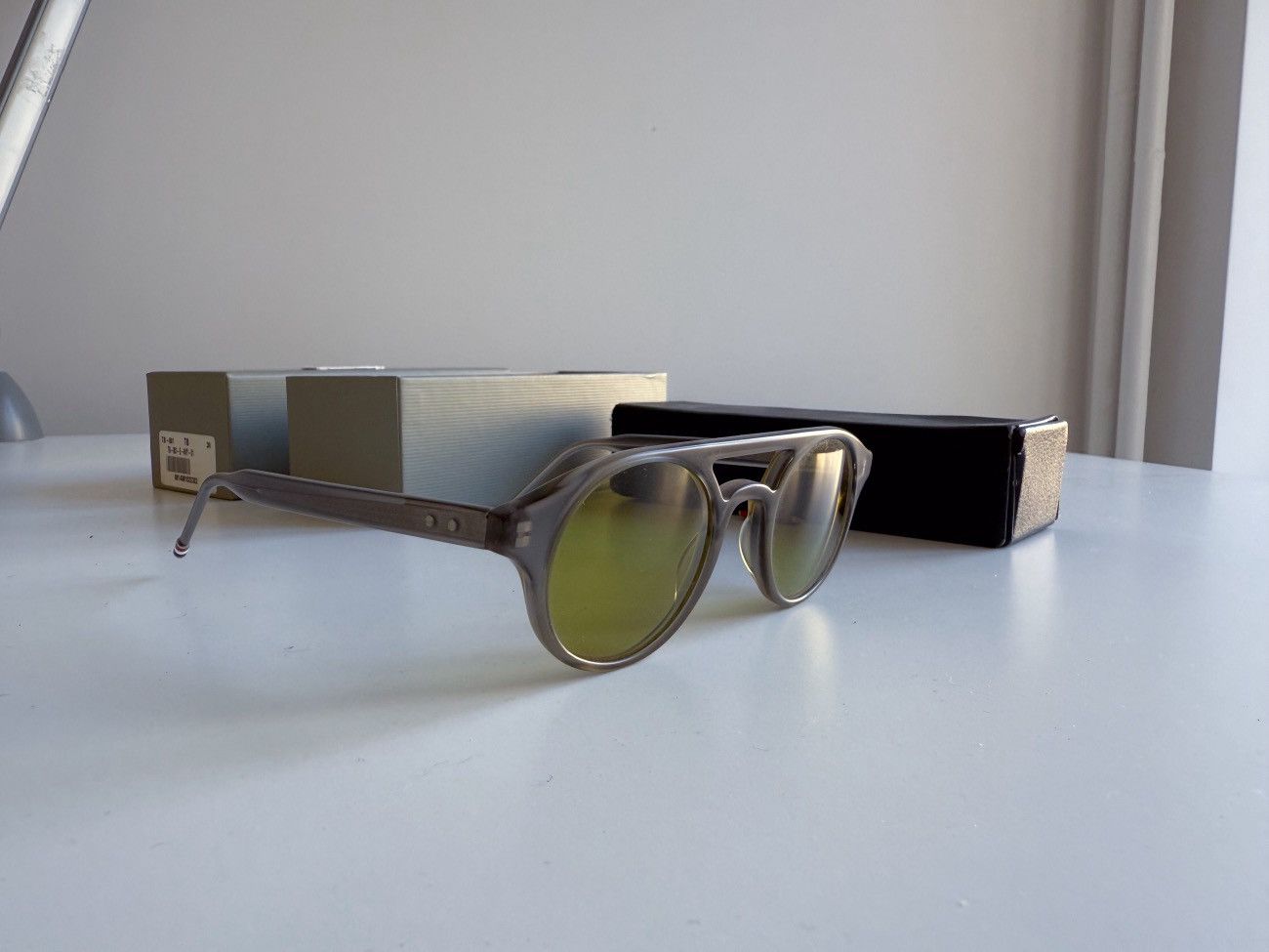 Thom Browne THOM BROWNE TB-300 C SUNGLASSES OLIVE GREEN TINT OS *RARE* Size ONE SIZE - 2 Thumbnail