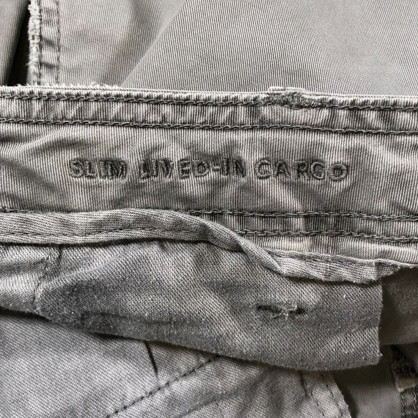 American Eagle Outfitters American Eagle Slim Lived In Cargo Utility Pants Light Grey Size US 36 / EU 52 - 6 Thumbnail