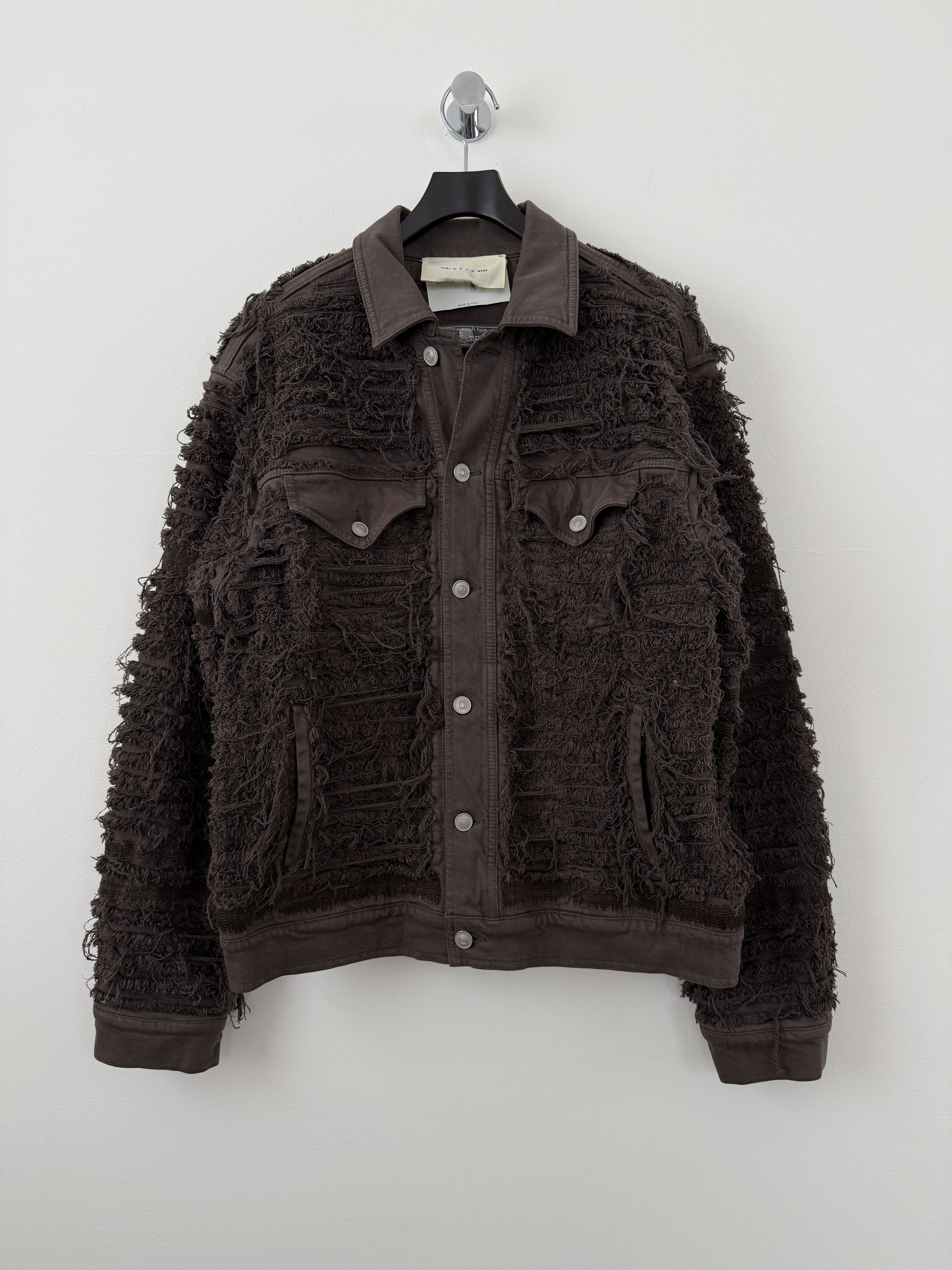 1017 ALYX 9SM × Blackmeans Distressed Denim Jacket Size US L / EU 52-54 / 3 - 1 Thumbnail