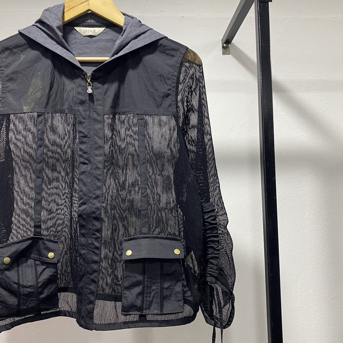 Japanese Brand Sickk☠️ Dusol Mesh Net Hooded Jacket Punk Hysteric 90s Size US S / EU 44-46 / 1 - 2 Thumbnail
