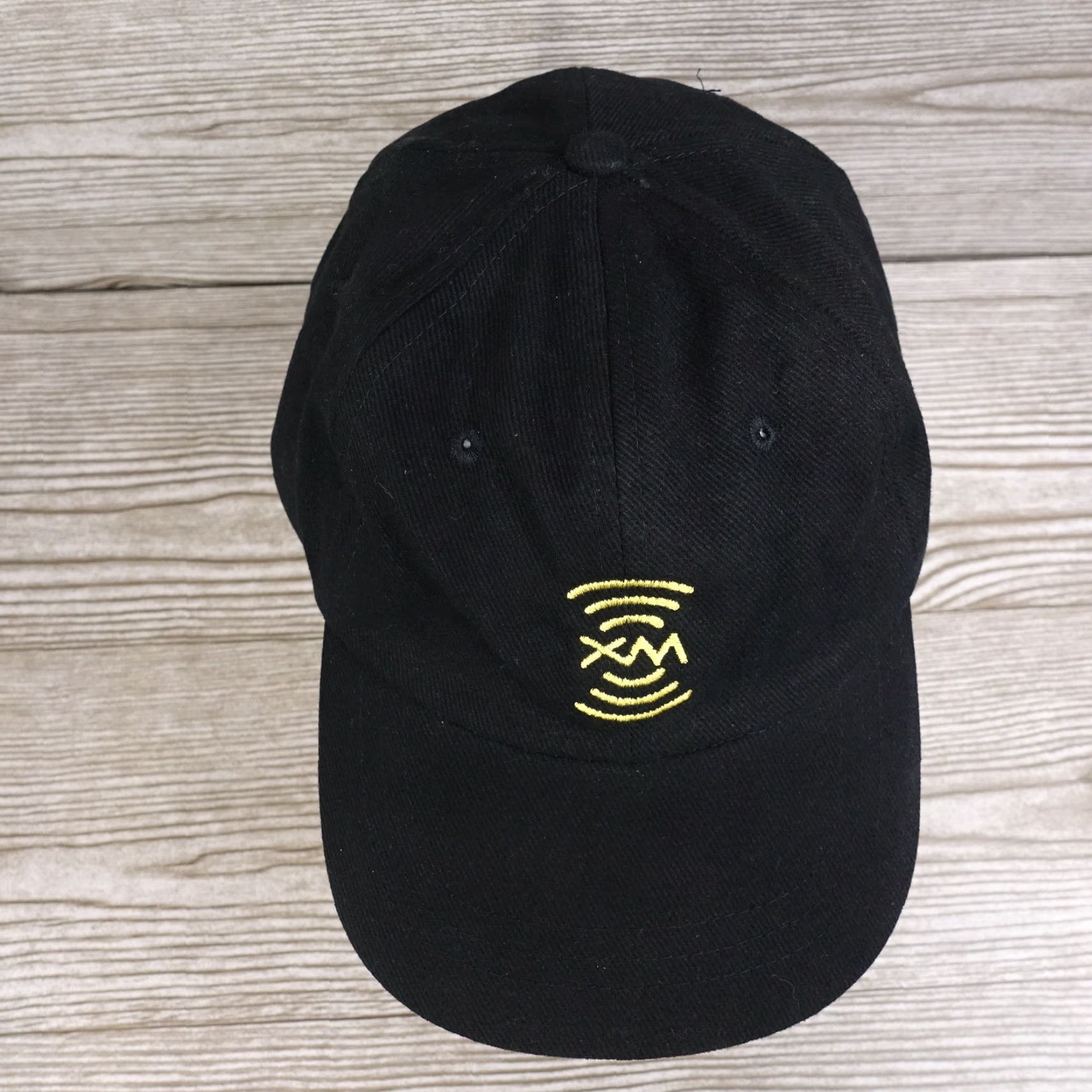 Vintage Vintage Sirius XM Satellite Radio Black Strapback Baseball Cap Men Women Adjustable Black Casual Cap Size ONE SIZE - 3 Thumbnail