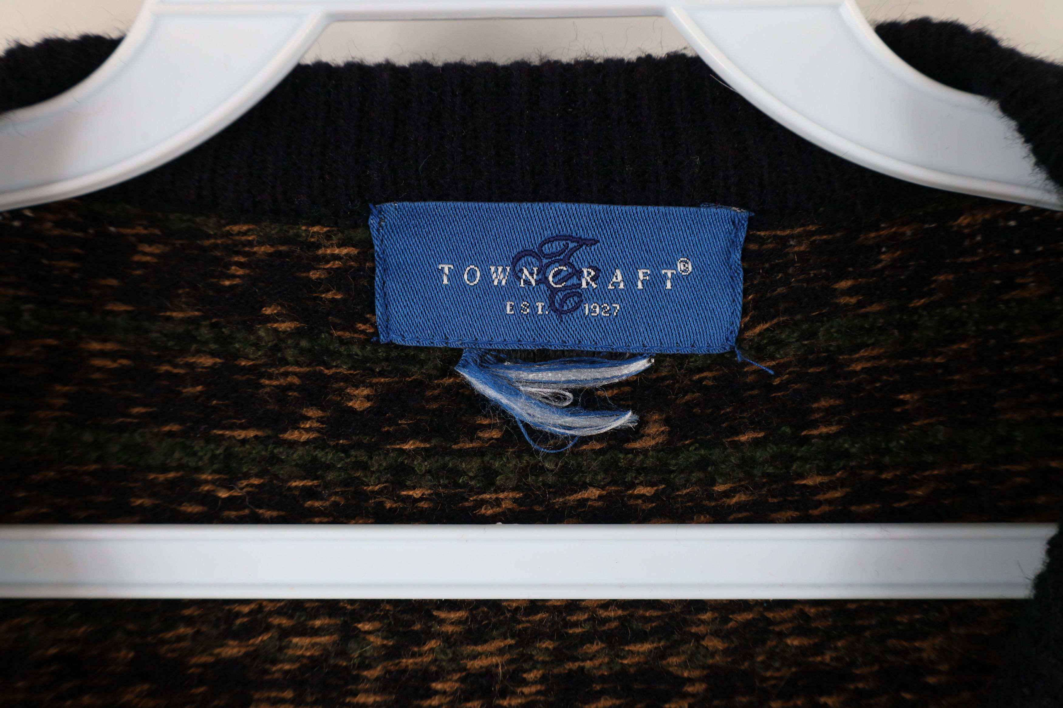Vintage Vintage 90s Streetwear Knit Crewneck Sweater Earth Tone Size US L / EU 52-54 / 3 - 4 Thumbnail