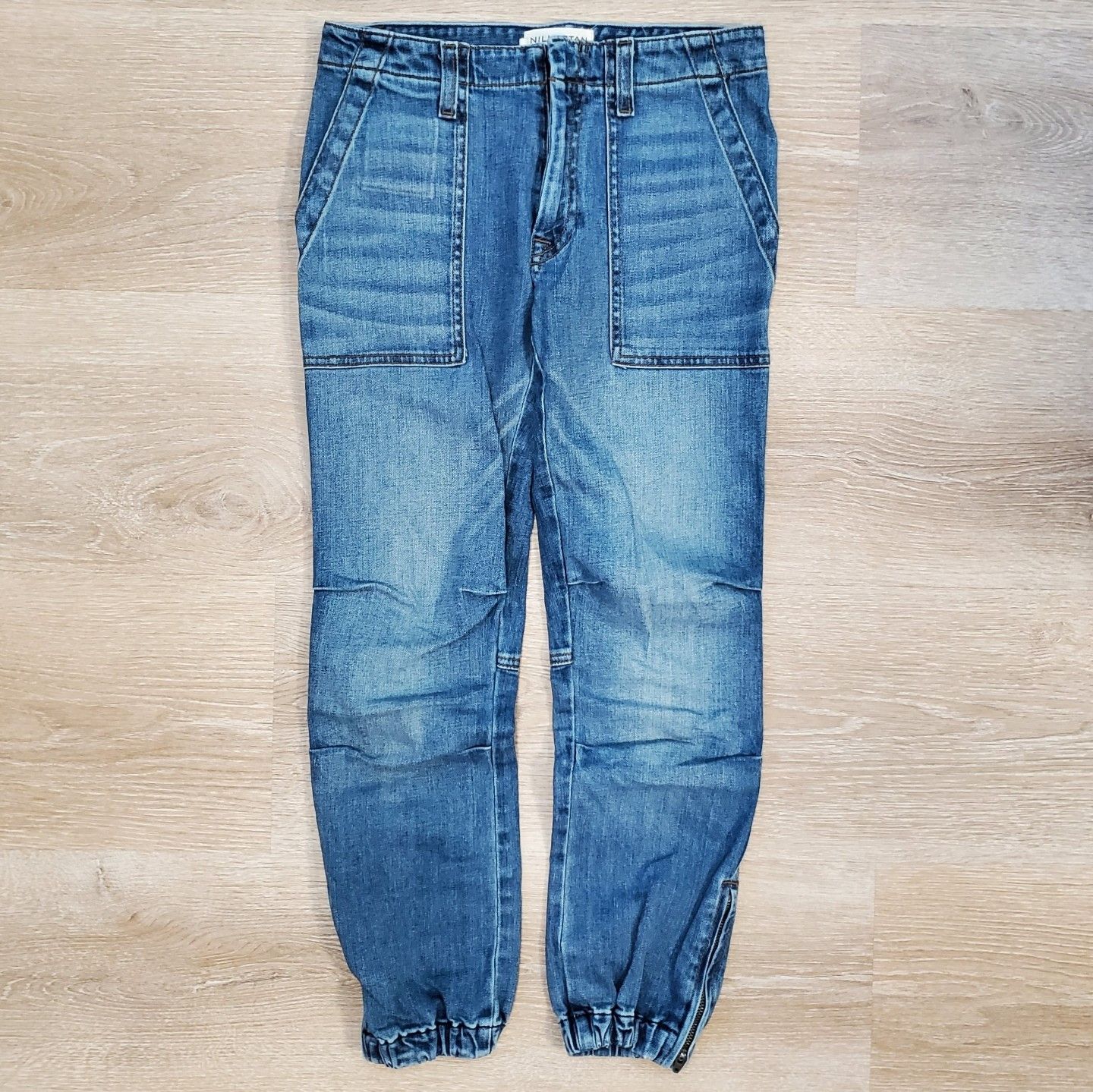 Designer × Nili Lotan Nili Lotan Cropped French Military Jeans Pant Joggers Duane Size 24" / US 00 / IT 34 - 3 Thumbnail