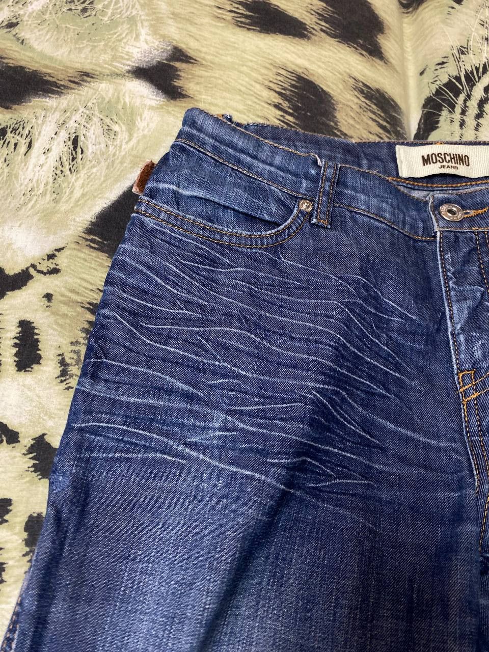 Moschino Y2K MOSCHINO Jeans Flared Low Rise Sexy Jeans Glamour 00s Size 27" / US 4 / IT 40 - 5 Thumbnail