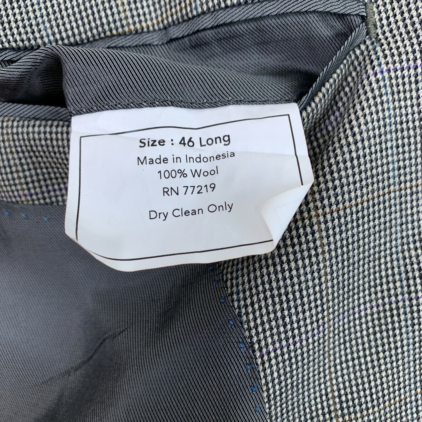 Pronto Uomo Pronto Uomo Platinum Wool Sport Coat Gray Nailshead 46L Size 46L - 9 Thumbnail