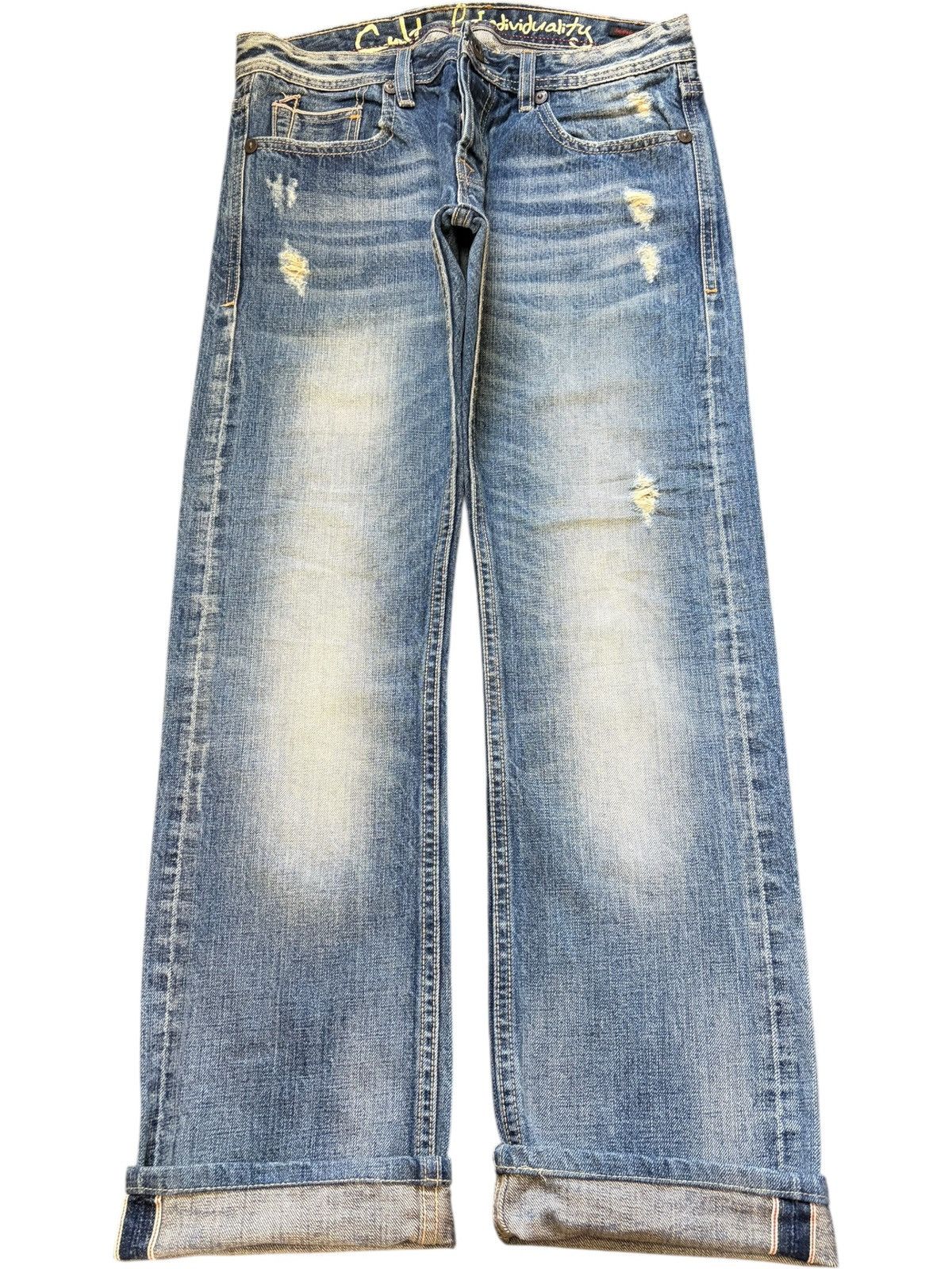 Cult Of Individuality Vintage Cult of Individuality Selvedge Distressed Jeans Size US 31 - 1 Thumbnail