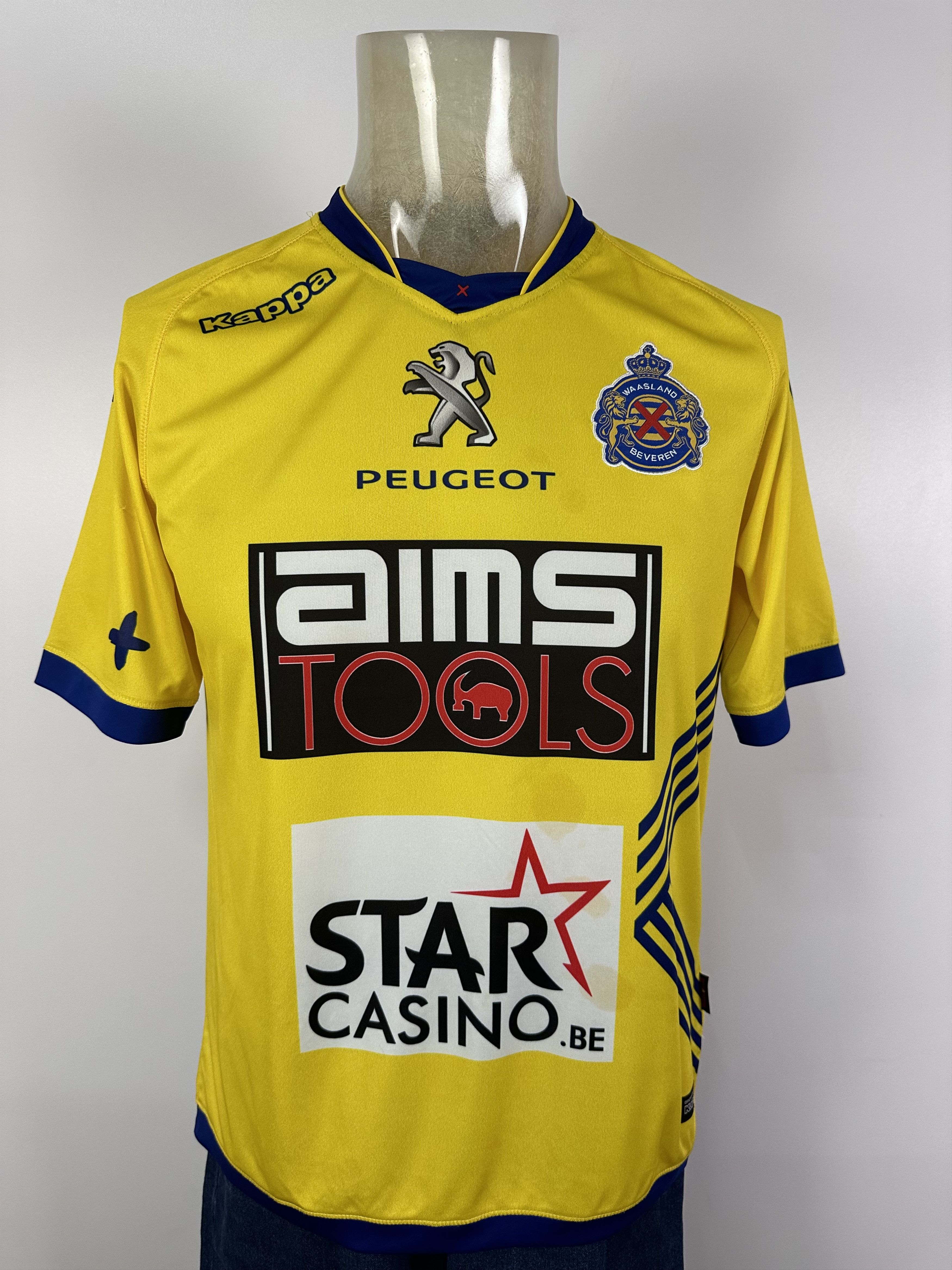 Kappa WAASLAND BEVEREN 2015 16 FOOTBALL SHIRT SOCCER JERSEY KAPPA Size US L / EU 52-54 / 3 - 1 Thumbnail