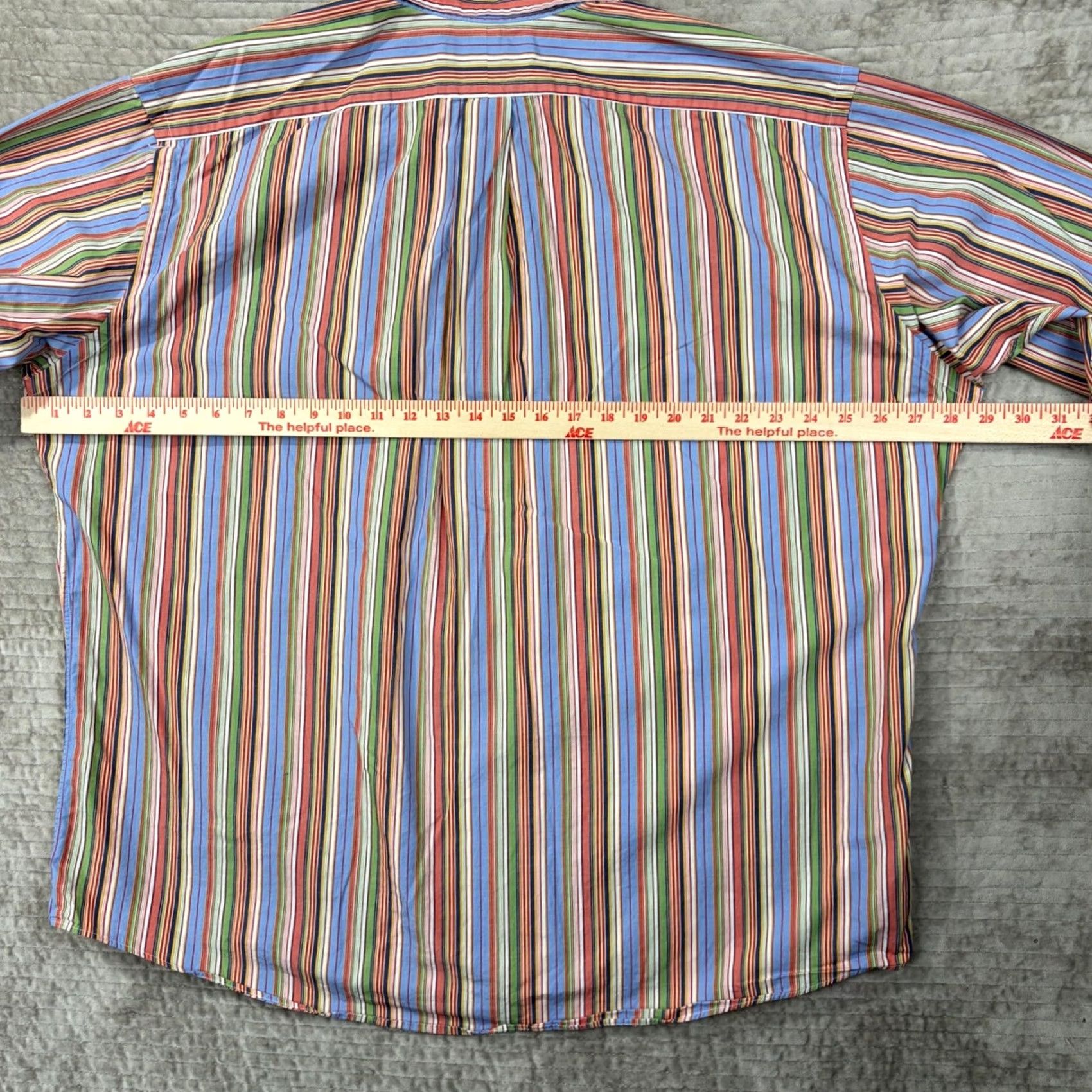 Ralph Lauren Ralph Lauren Button-Down Shirt Mens Striped Cotton 2XL Custom Fit Multicolor Button-Up Chest Embroidered Logo Size US XXL / EU 58 / 5 - 5 Thumbnail