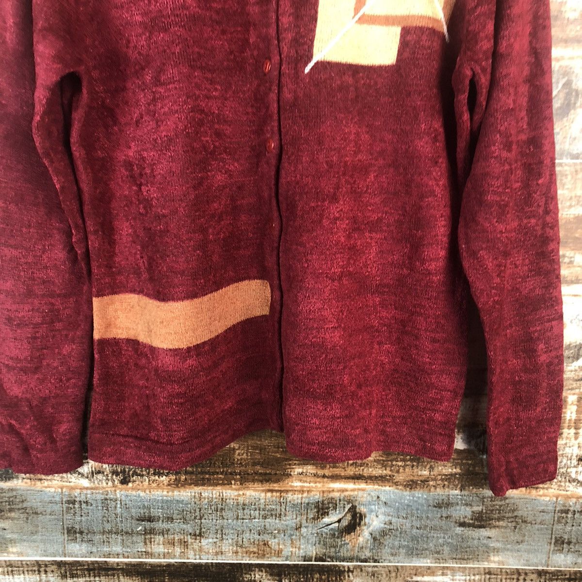 Homespun Knitwear Sun Giano Red vintage Knitwear #A2280 Size M / US 6-8 / IT 42-44 - 6 Thumbnail