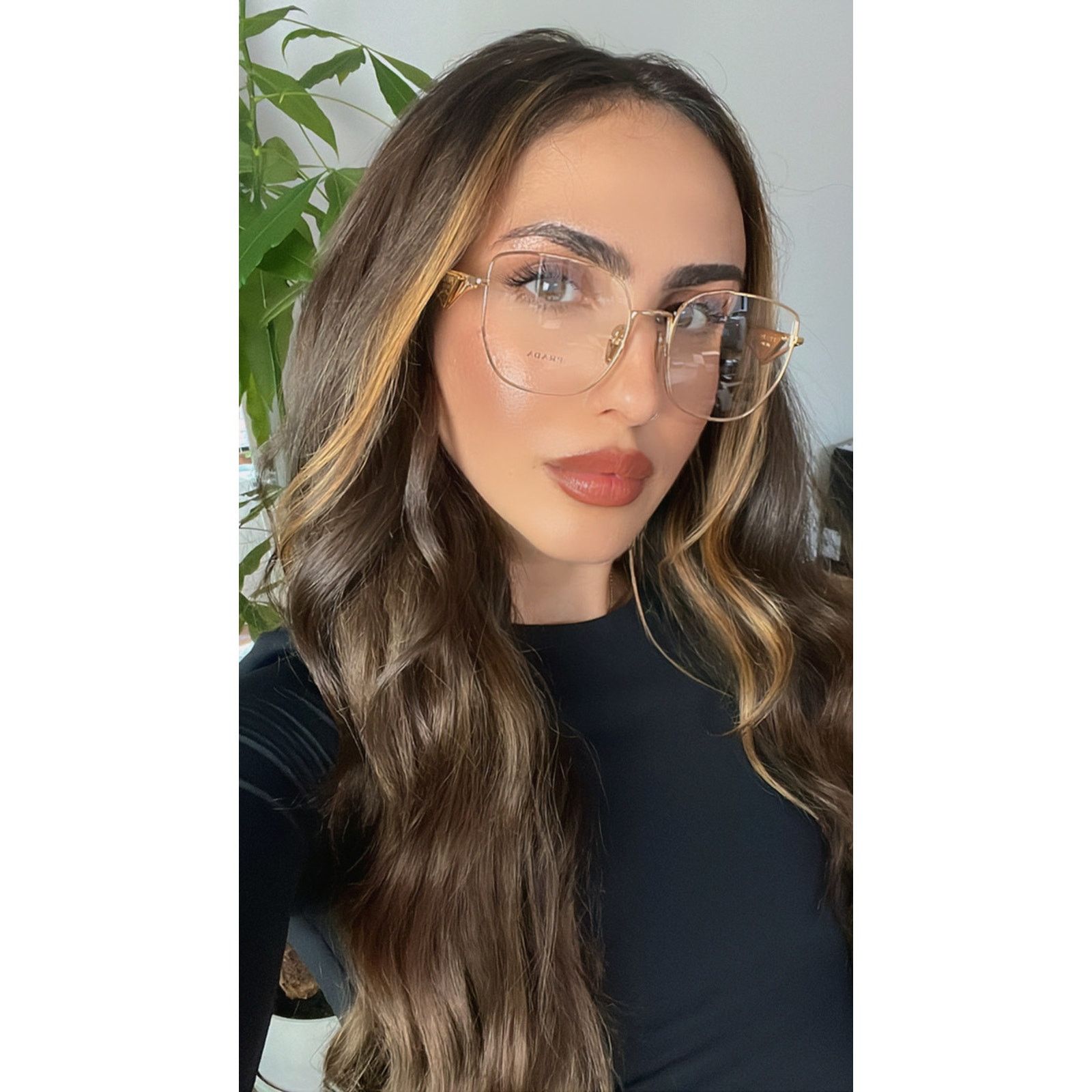 Prada NEW Prada PRA54VD Eyeglasses Frames in Gold White Size ONE SIZE - 2 Thumbnail