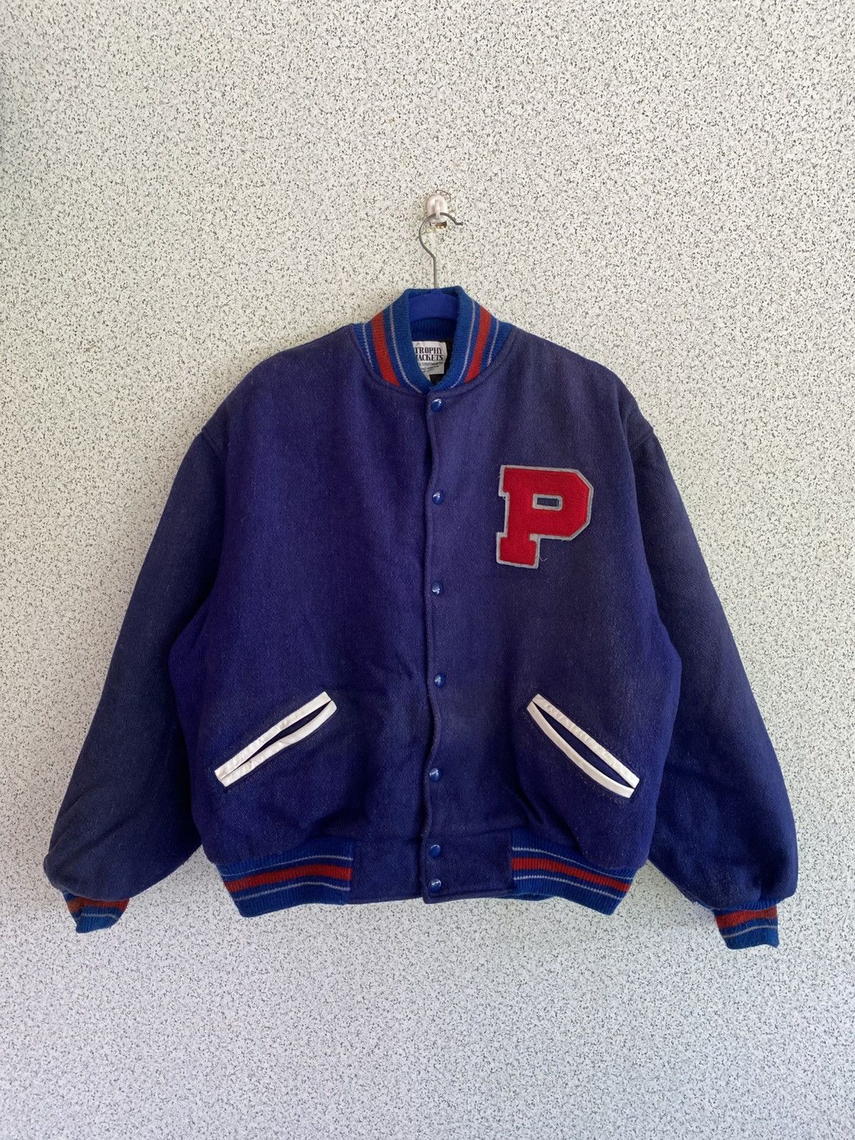 Pepsi VINTAGE Pepsi Cola Varsity Jacket 100 cotton Wool 🔥 Size US M / EU 48-50 / 2 - 5 Thumbnail