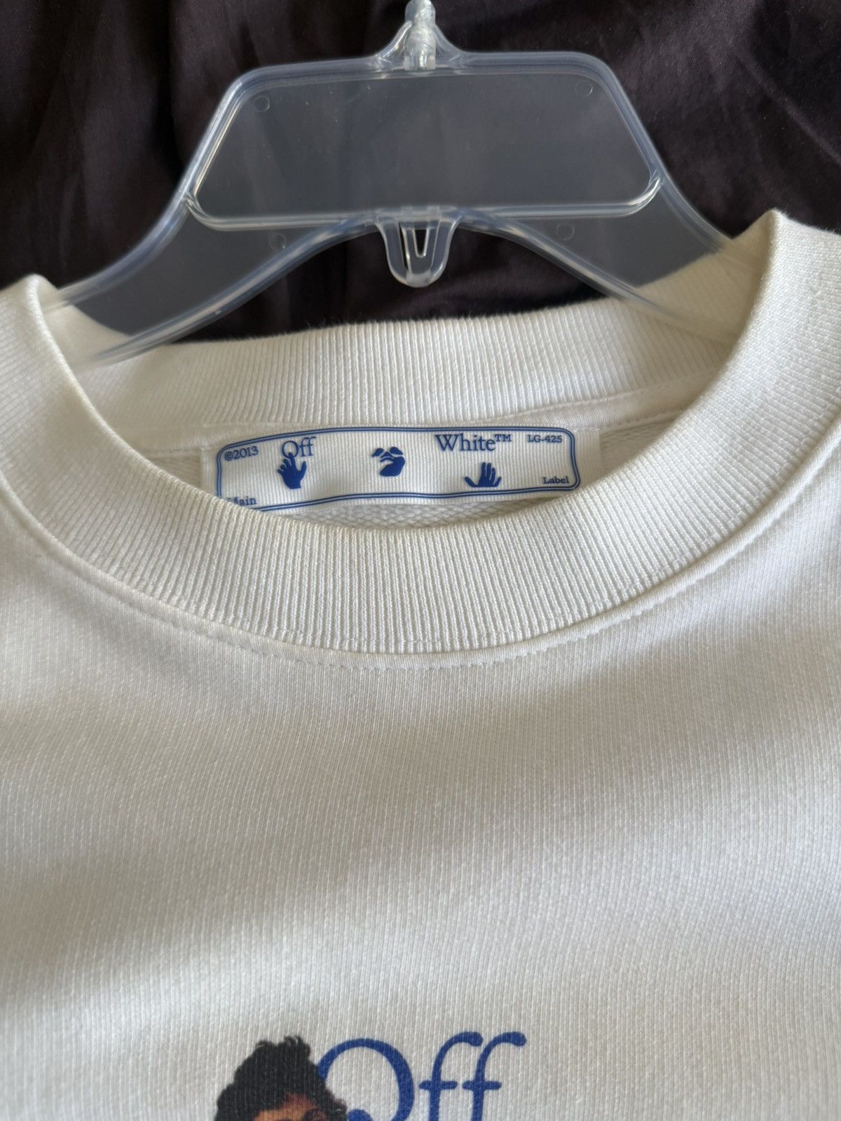 Off-White Off-White Caravaggio Boy Marker Slim Crewneck Size US M / EU 48-50 / 2 - 2 Thumbnail