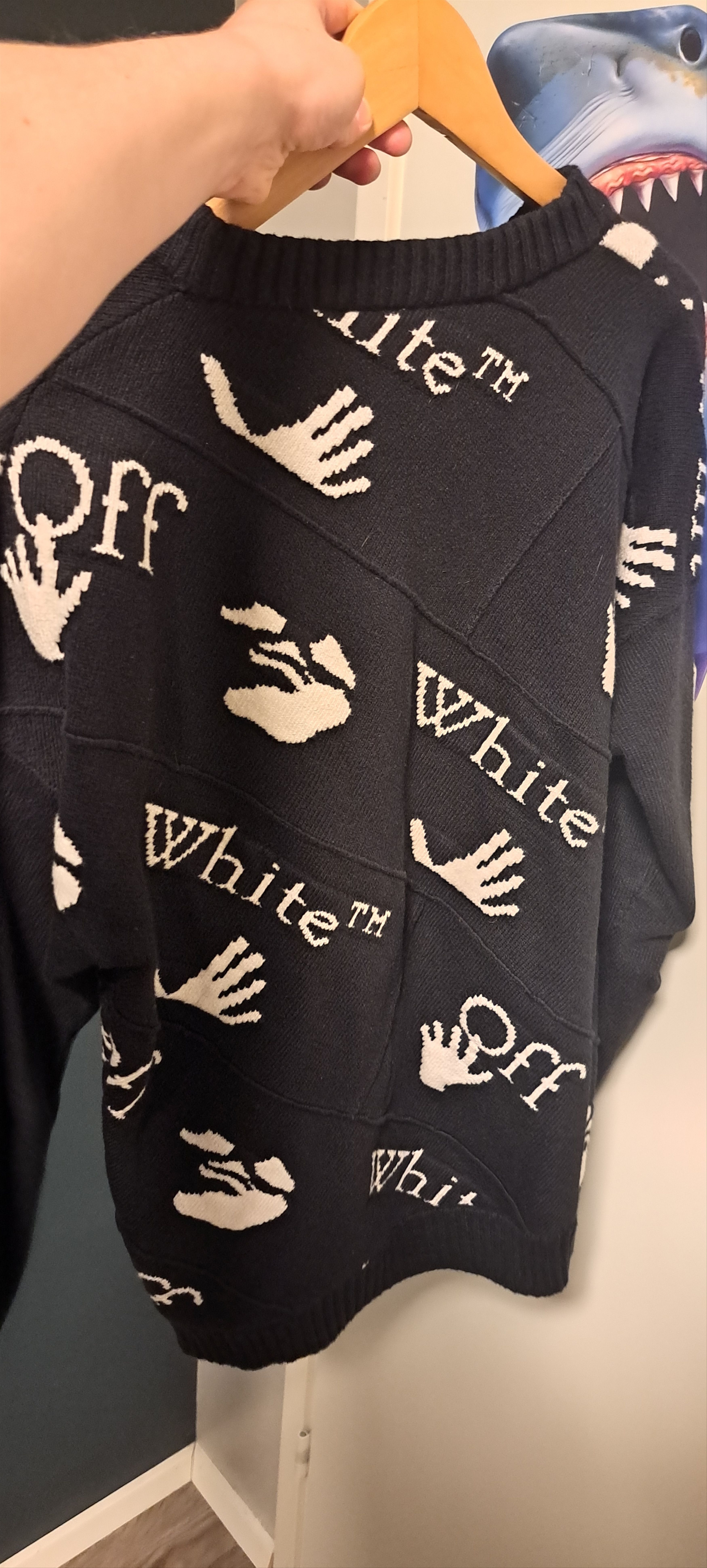 Off-White Off-White Drowning Man Crewneck AW20 Size US M / EU 48-50 / 2 - 3 Thumbnail