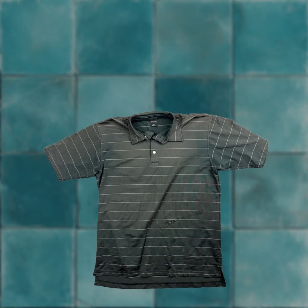 Vintage Dunning Polo Shirt Men's M Black Stripe Short Sleeve Button Iron Horse Sports Golf Casual Size US M / EU 48-50 / 2 - 1 Thumbnail