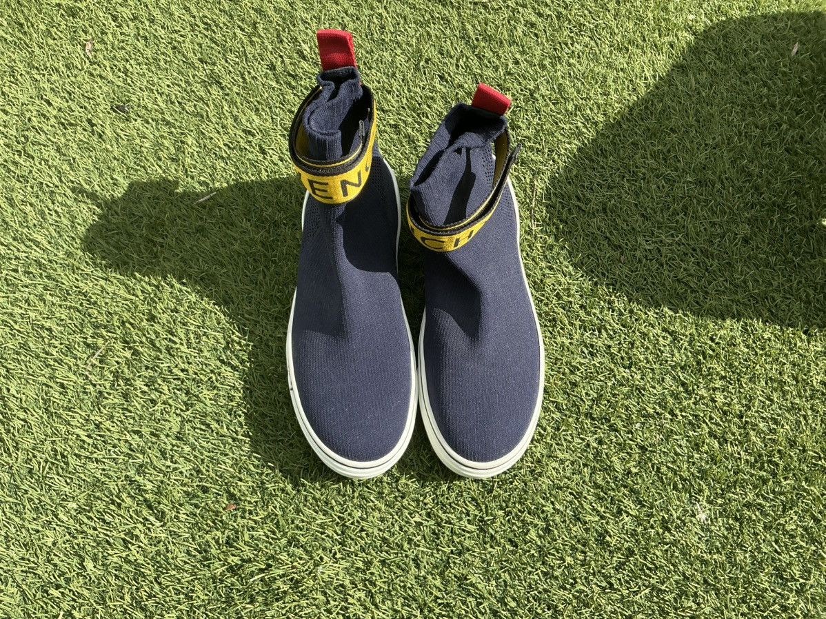 Designer × Givenchy Givenchy George V Sock Blue/Yellow Size US 10.5 / EU 43-44 - 6 Thumbnail