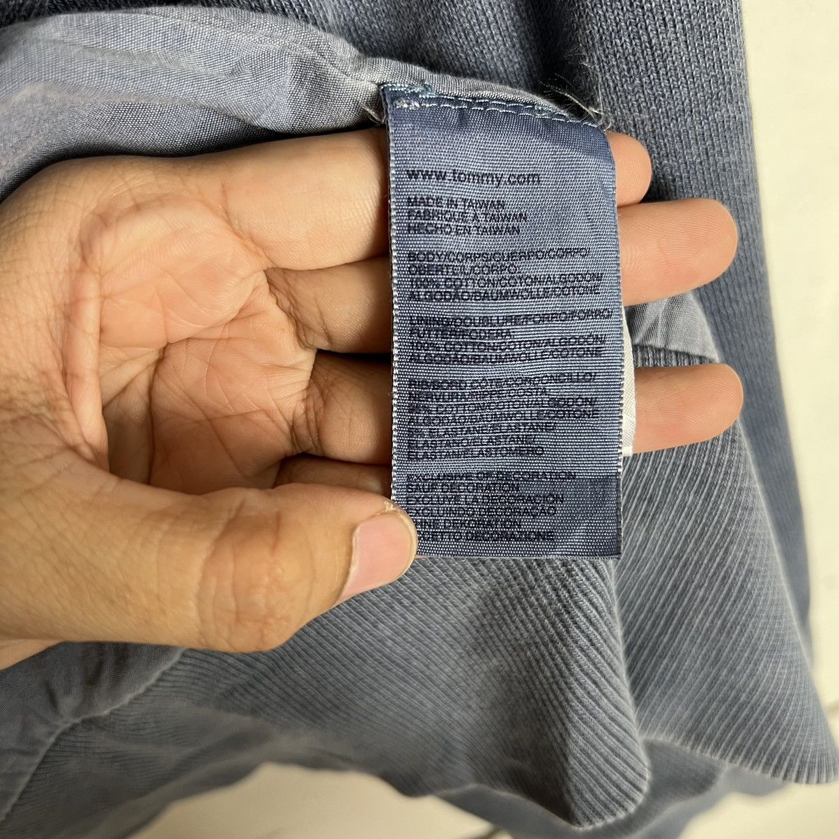 Tommy Hilfiger 🔥 TOMMY HILFIGER BLUE INDIGO SWEATER JACKET Size US M / EU 48-50 / 2 - 16 Thumbnail