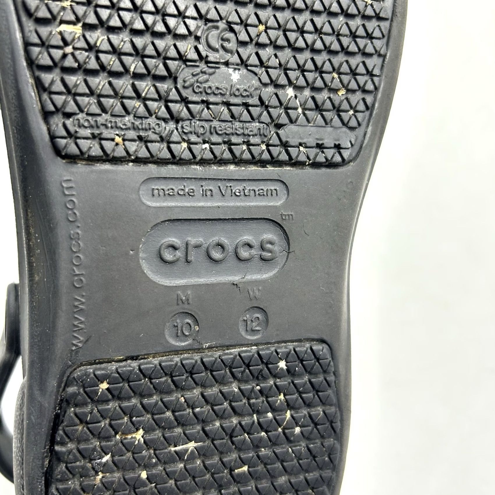 Crocs Crocs Bistro Clog Mens 10 Black Slip Resistant Work Comfort Resturant Read Size US 8 / EU 41 - 7 Thumbnail