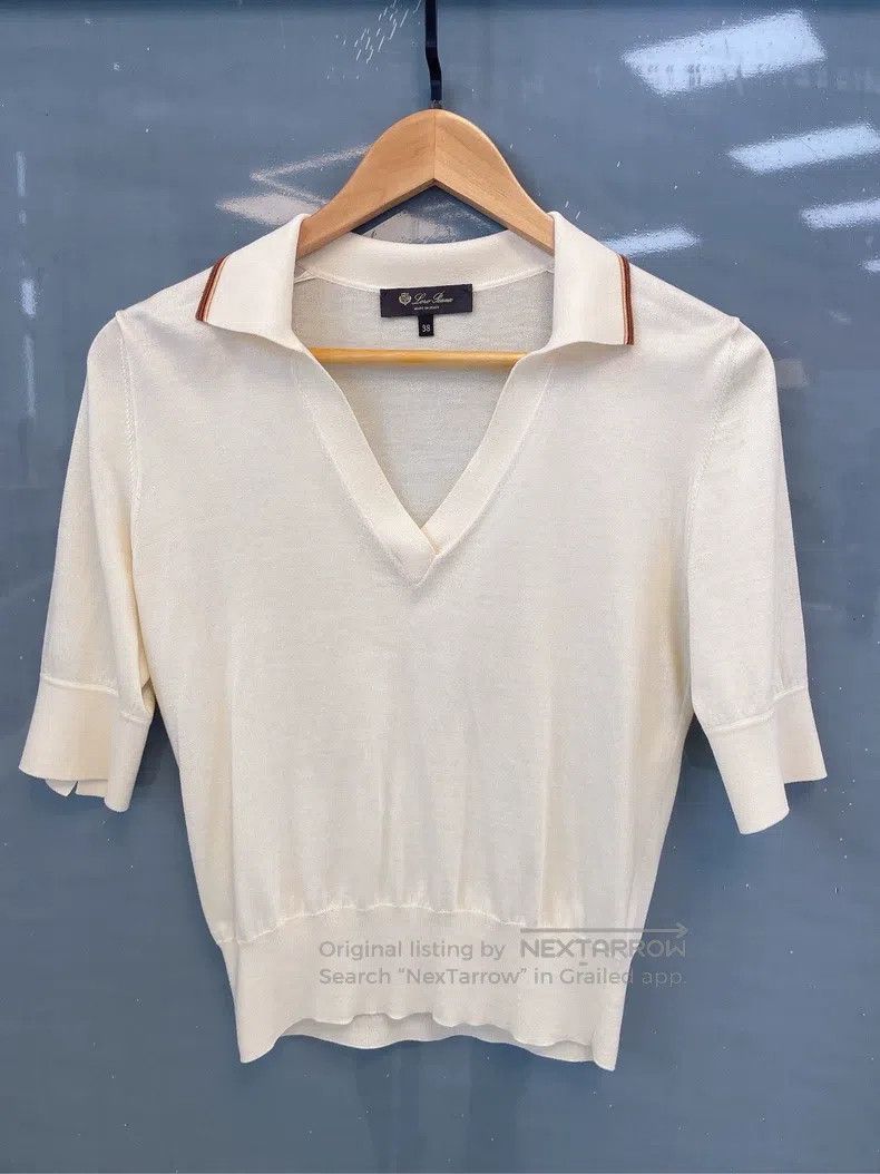 Loro Piana Loro Piana Early Spring Polo Neck Knit Short Sleeve Size XS / US 0-2 / IT 36-38 - 1 Thumbnail