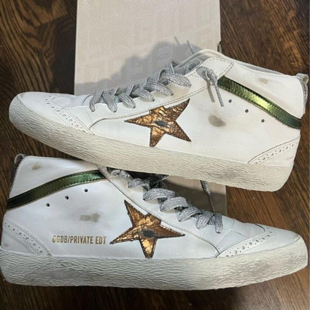 Golden Goose NWT Golden Goose Mid Star Sneakers White Size US 11 / IT 41 - 6 Thumbnail