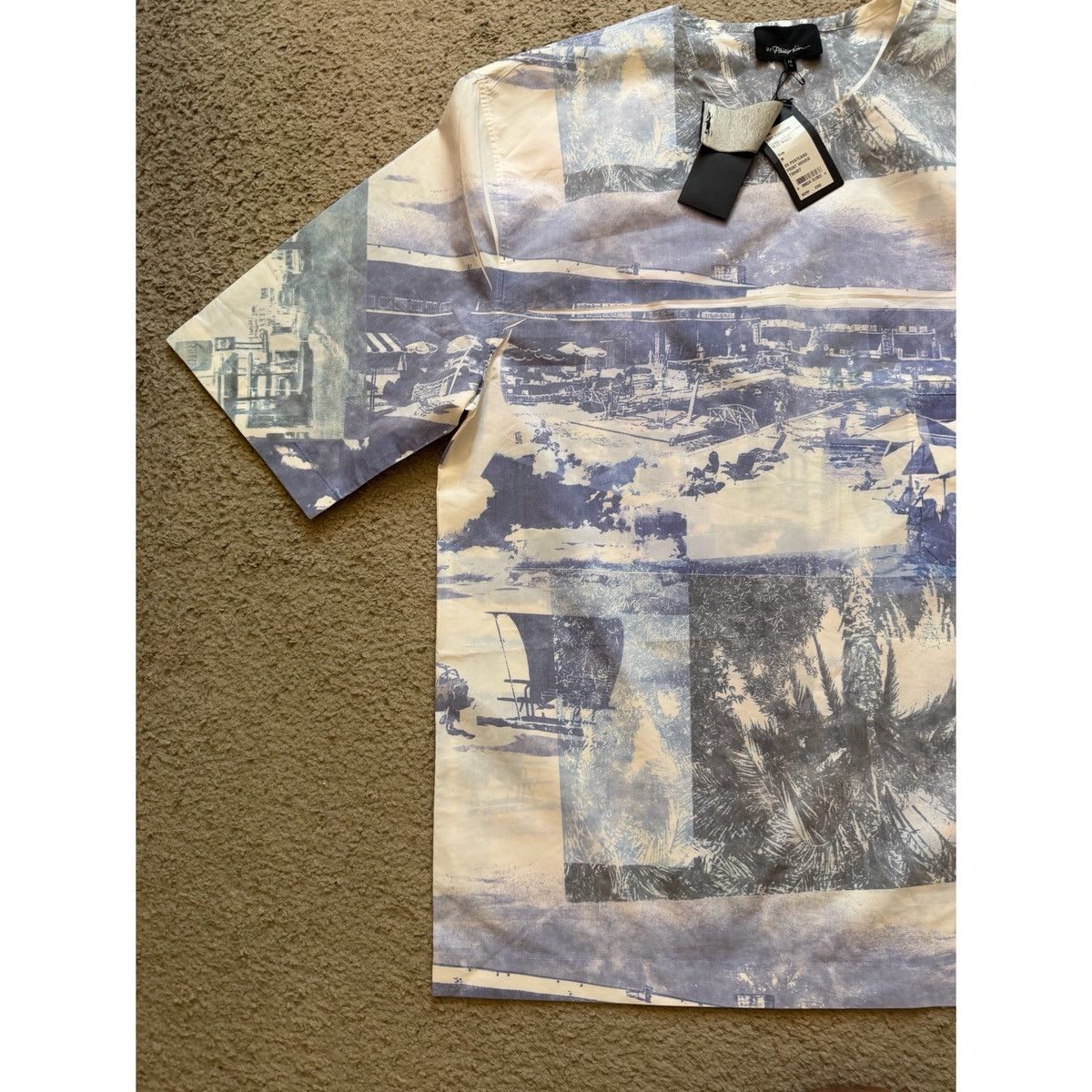 3.1 Phillip Lim 3.1 PHILLIP LIM BOXY POSTCARD PRINT WOVEN TOP Size US M / EU 48-50 / 2 - 13 Thumbnail