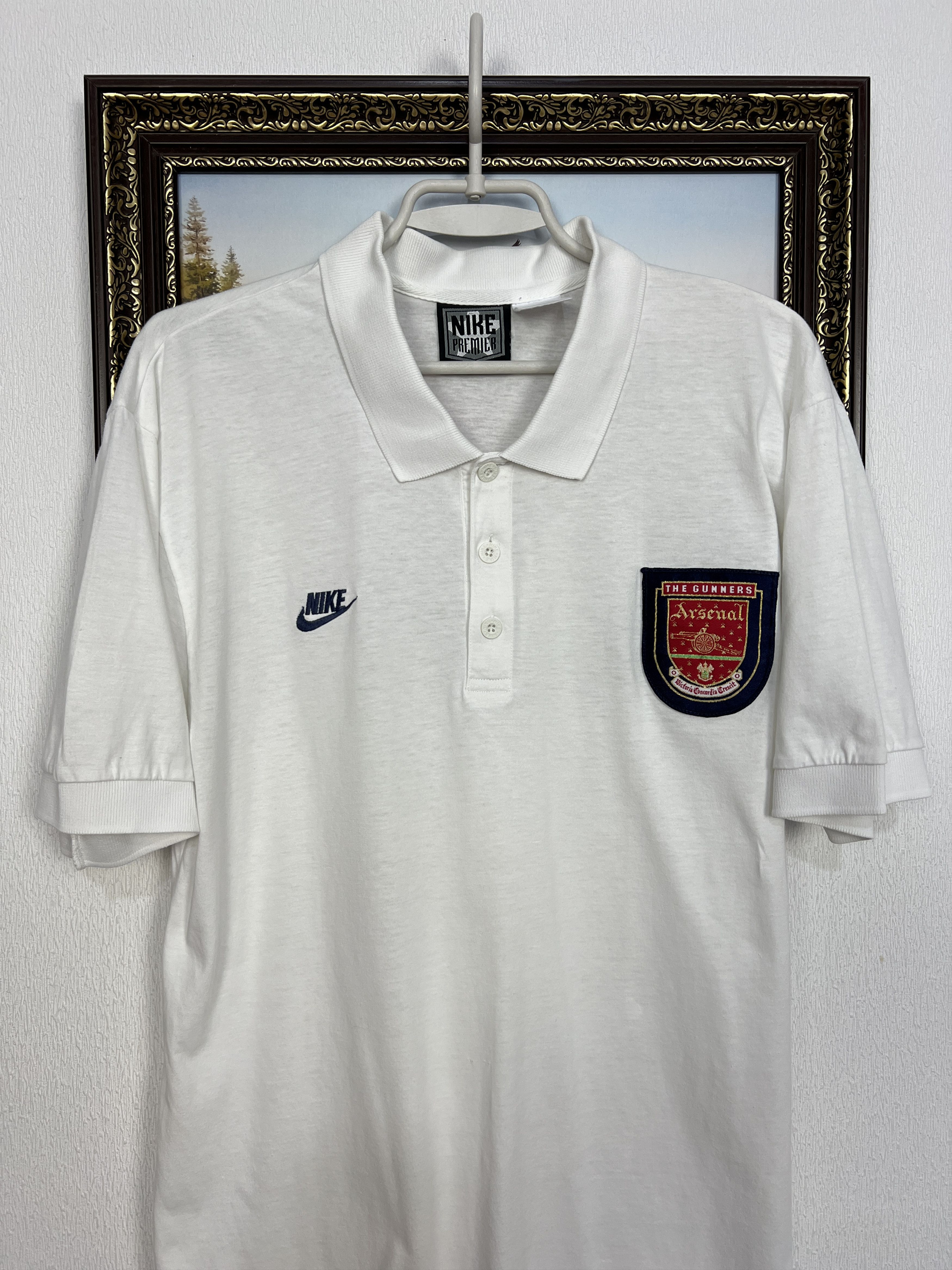 Nike Arsenal Football Train Shirt Polo Soccer Gunners Jersey Size US M / EU 48-50 / 2 - 2 Thumbnail