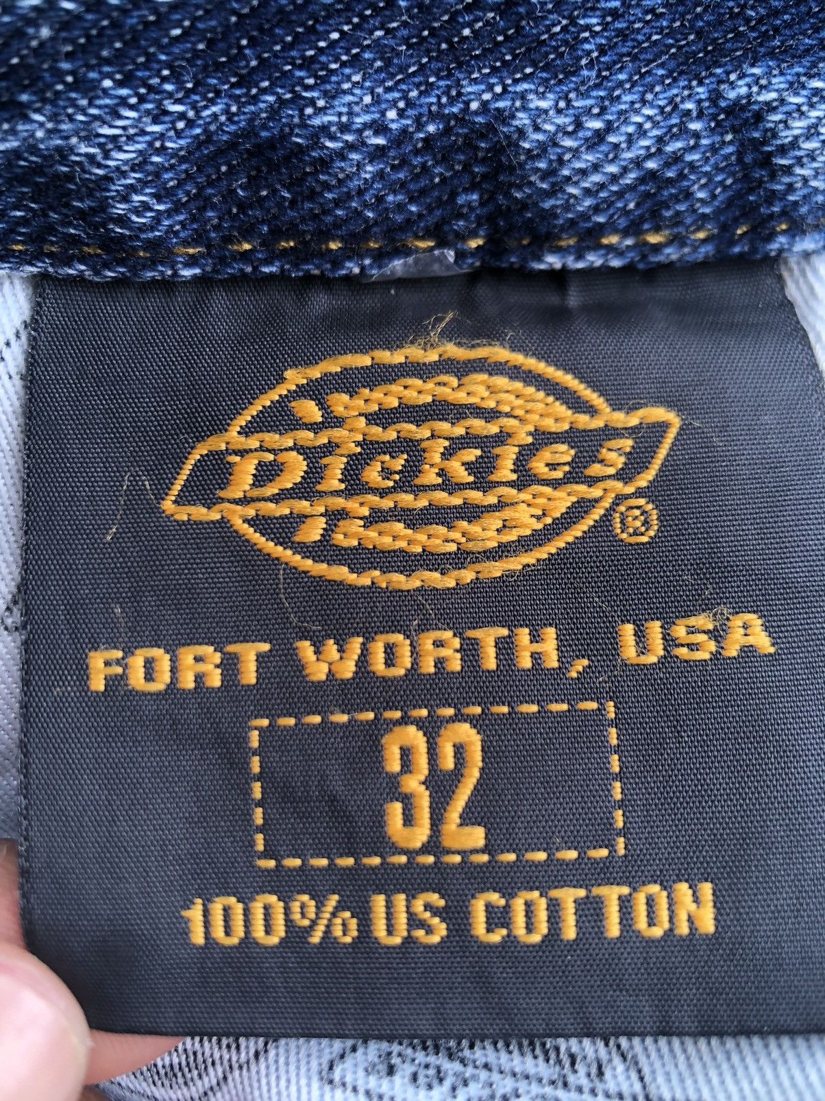 Dickies 🔥Distressed Dickies Denim Panst Size US 33 - 13 Thumbnail