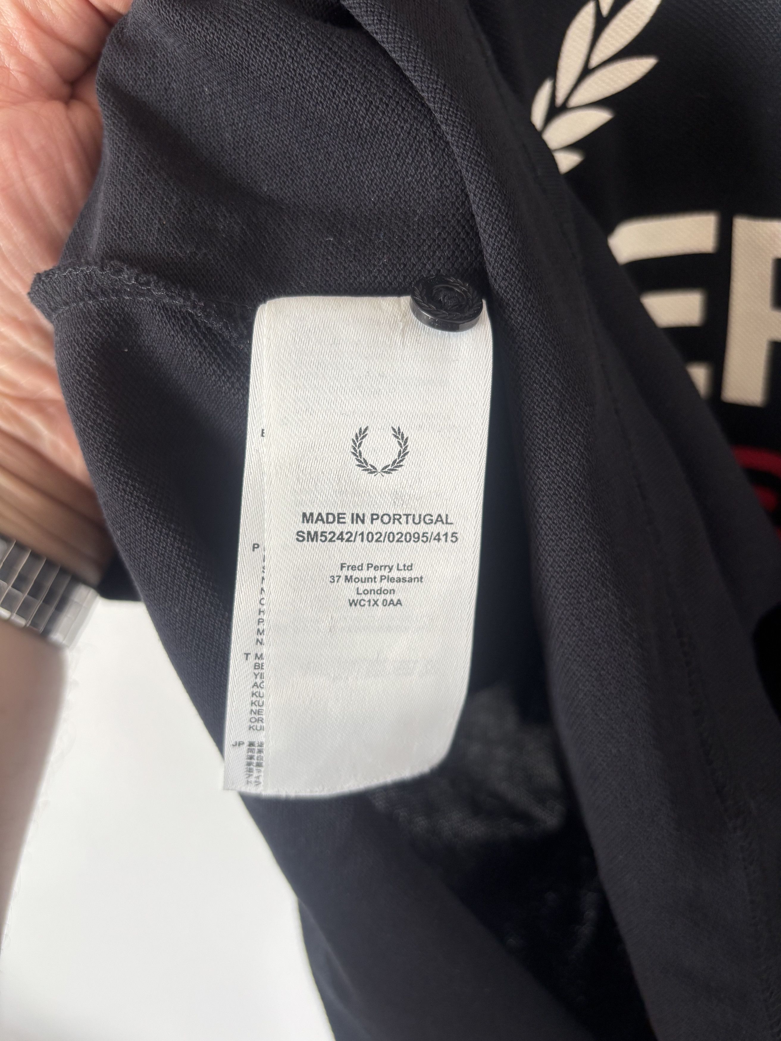 Fred Perry Fred Perry x Pleasures Spellout Logo Printed Polo Black S Size US S / EU 44-46 / 1 - 6 Thumbnail