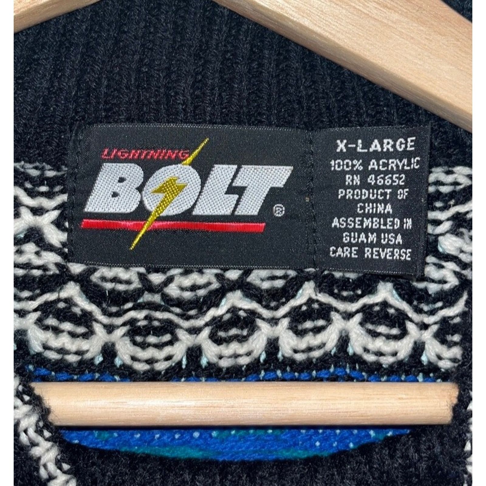 Lightning Bolt Lightning Bolt Vintage Crewneck Sweater Biggie Coogi Sz. XL Size US XL / EU 56 / 4 - 4 Thumbnail