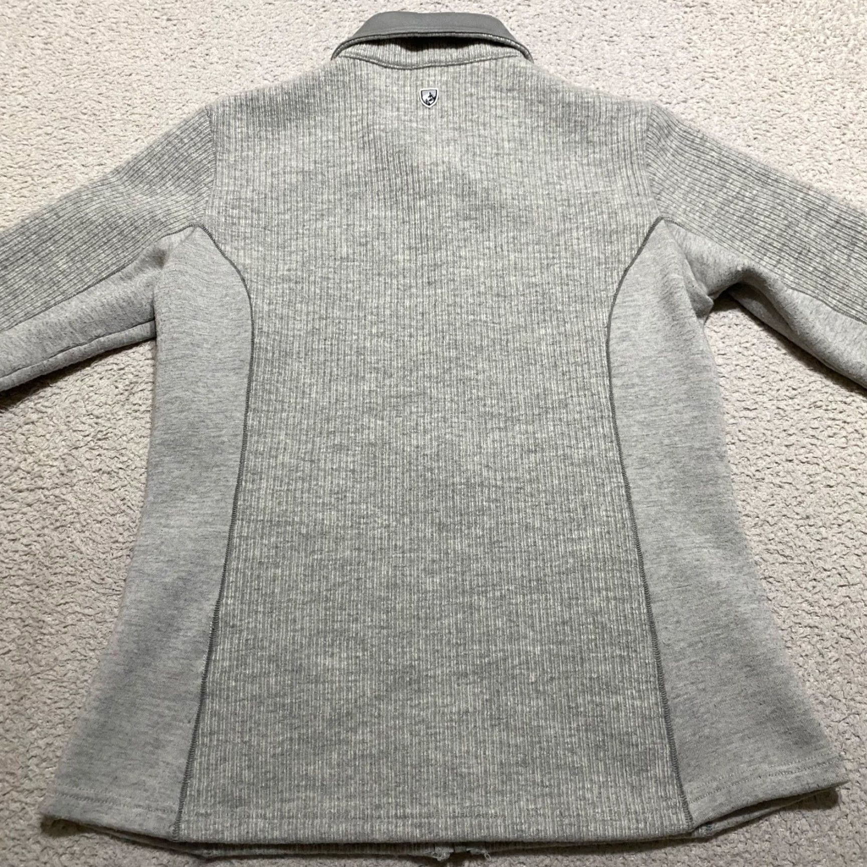 Vintage Kuhl Womens Medium Sweater Jacket Light Gray Full Zip Long Sleeve Wool Blend Jacket Womens M Gray All Seasons Casual Outdoor Size M / US 6-8 / IT 42-44 - 2 Thumbnail