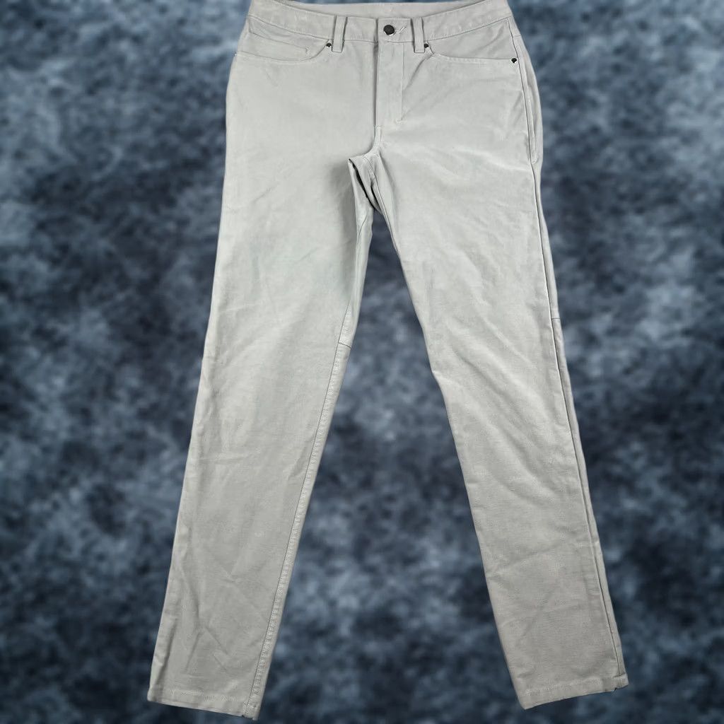 Lululemon Lululemon ABC Utilitech Slim Fit Pants Stretch Chino 30x31 Mens Grey M5ABNS Size US 30 / EU 46 - 1 Thumbnail