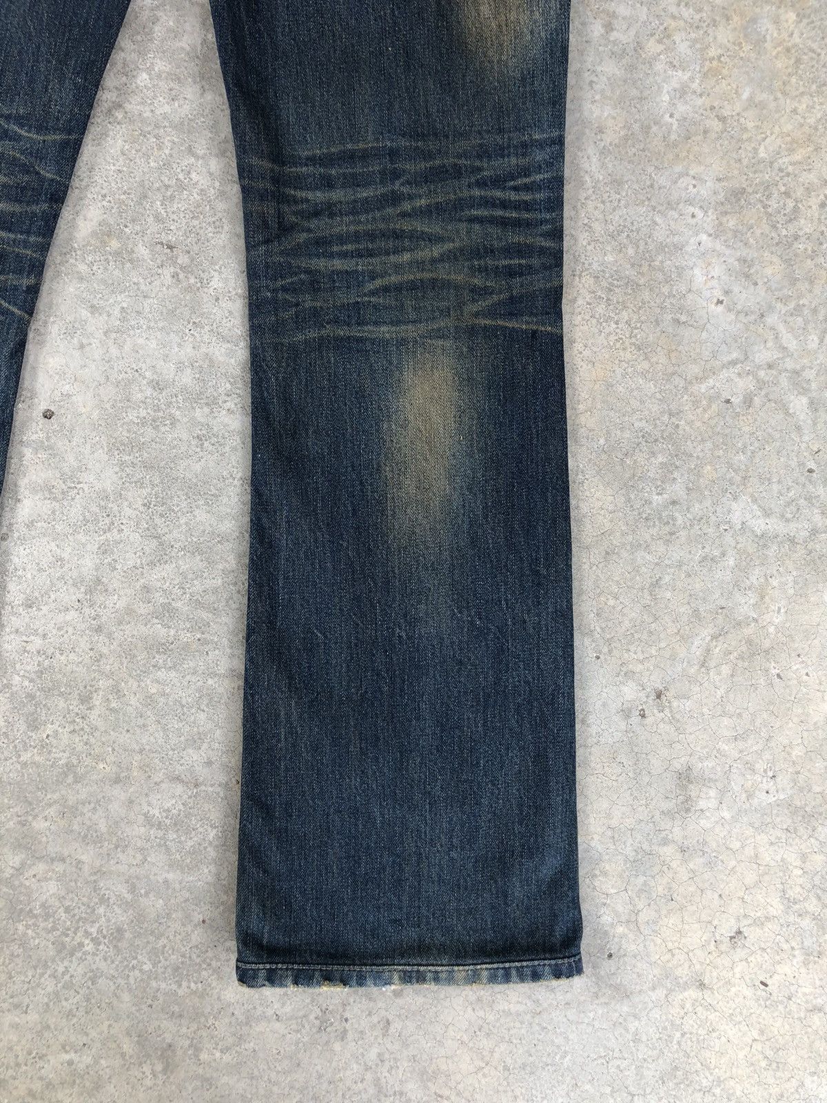 Japanese Brand Japanese Example Flared Jeans Distressed Jeans Mud Wash Size US 32 / EU 48 - 12 Thumbnail