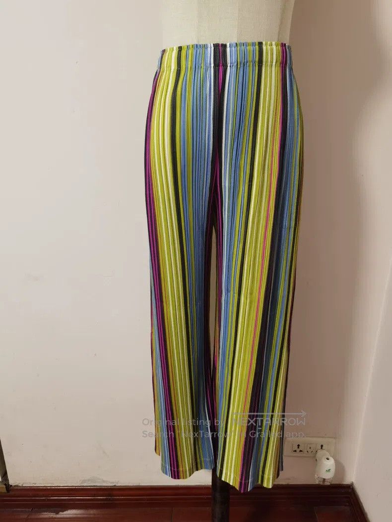 Issey Miyake Issey Miyake Striped Long Pants Size 25" / US 0 / IT 36 - 1 Thumbnail