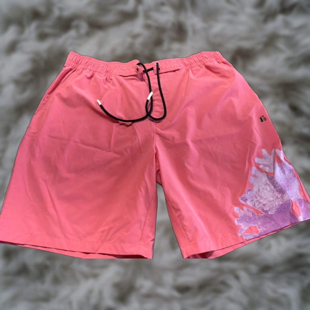 Bonobos Bonobos Board Shorts Mens Large Pink Neon Floral Swim Trunks 9 Inch Inseam Size US 33 - 1 Thumbnail