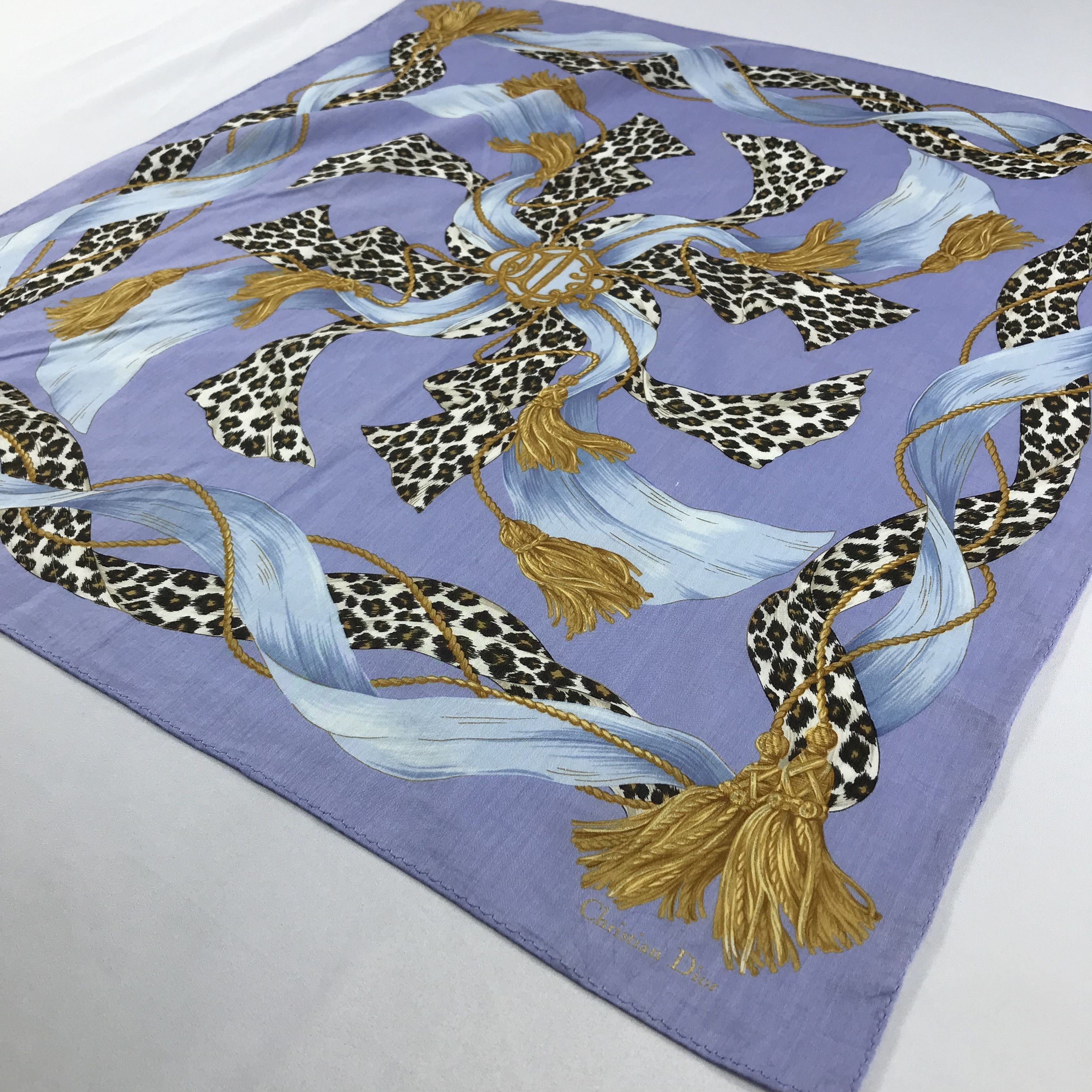 Vintage Christian Dior Bandana / Handkerchief / Neckerchief - S2098 Size ONE SIZE - 2 Thumbnail
