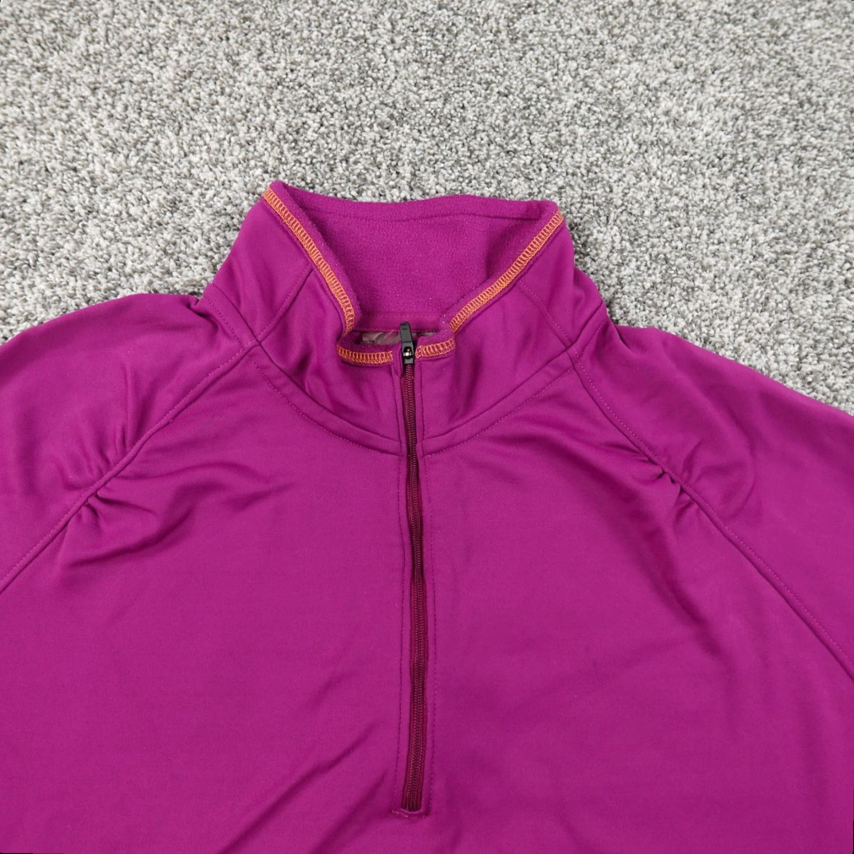 Vintage Cabela's Sweater Womens XL Purple Zip Pullover Mock Sweatshirt Outdoor Casual Size XL / US 12-14 / IT 48-50 - 3 Thumbnail
