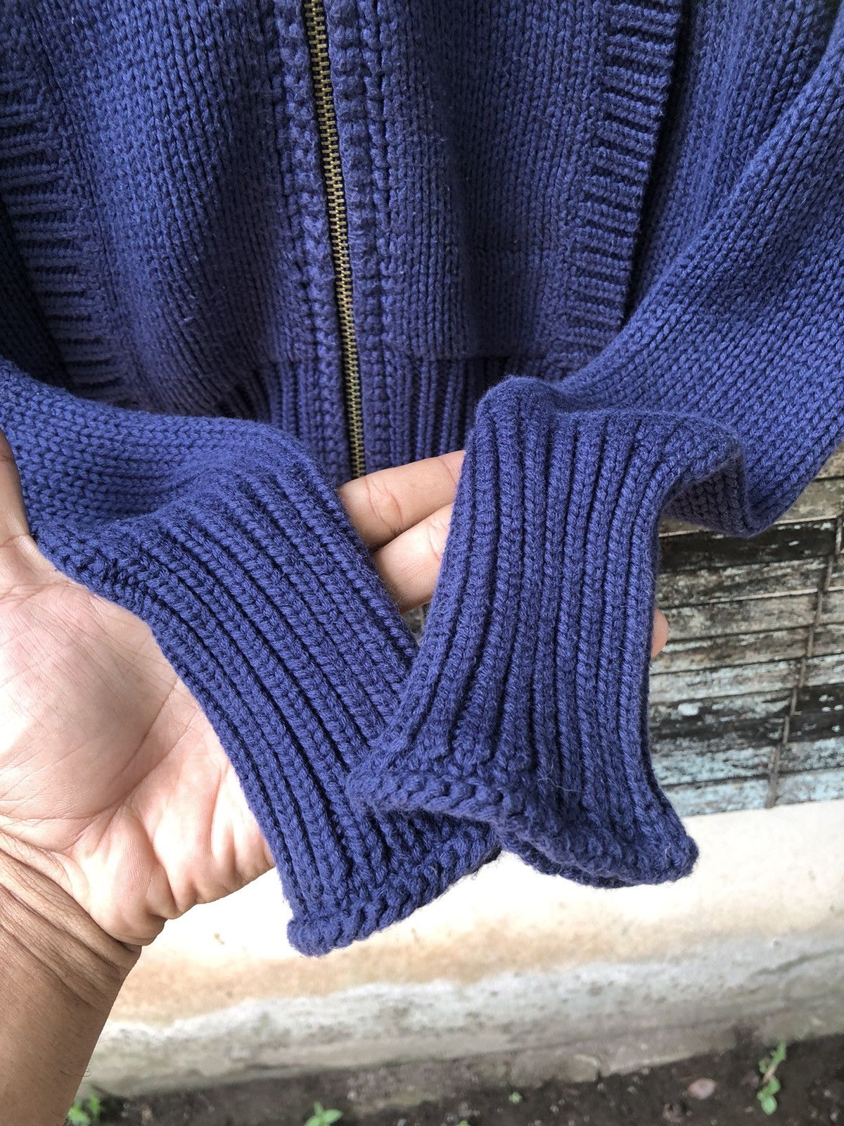 Polo Ralph Lauren Vintage 90s U.S.R.L Polo Ralph Lauren Zipper Knit Sweater Size S / US 4 / IT 40 - 8 Thumbnail