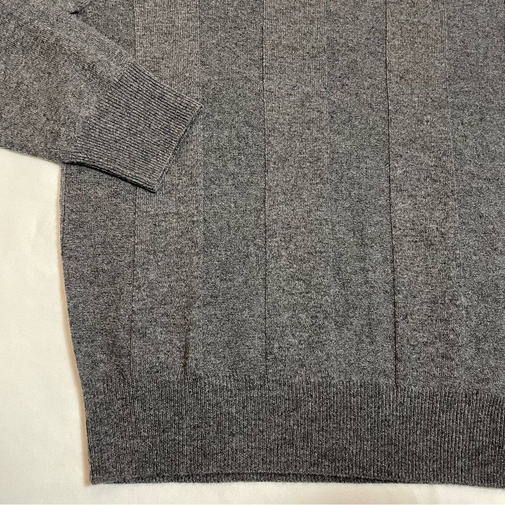 Other NWT New KIER & J Shadow Stripe Crewneck Wool Blend Grey Swe Size US XL / EU 56 / 4 - 5 Thumbnail