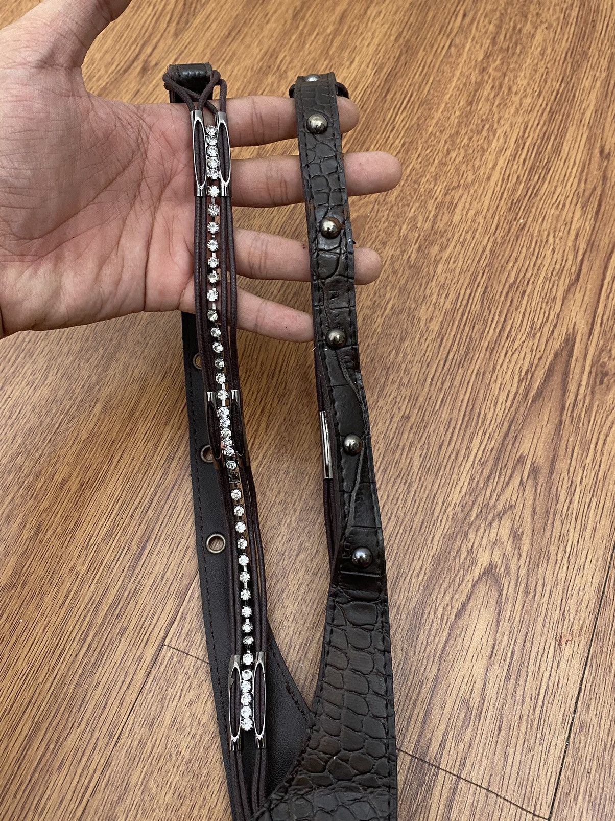 If Six Was Nine Chain crystal wide belt Size ONE SIZE - 7 Thumbnail