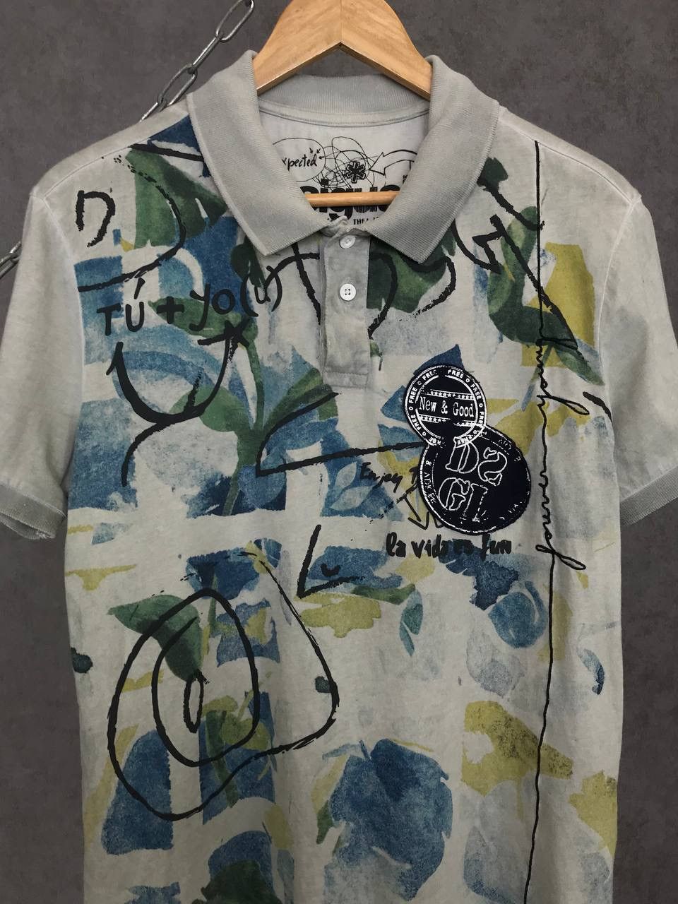 Designer Desigual designer art polo tee Size US S / EU 44-46 / 1 - 3 Thumbnail