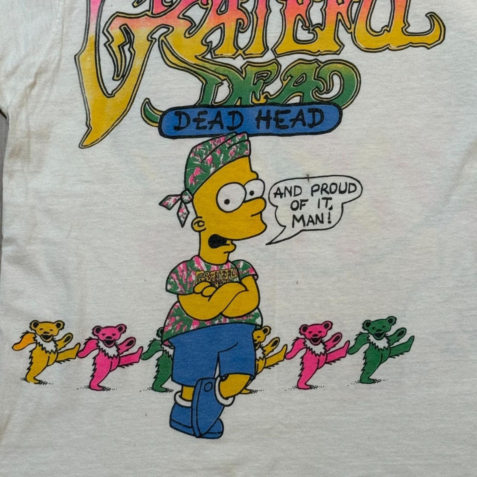 Other Vintage 1990 Bart Simpson Grateful Dead lot shirt Size US M / EU 48-50 / 2 - 2 Thumbnail